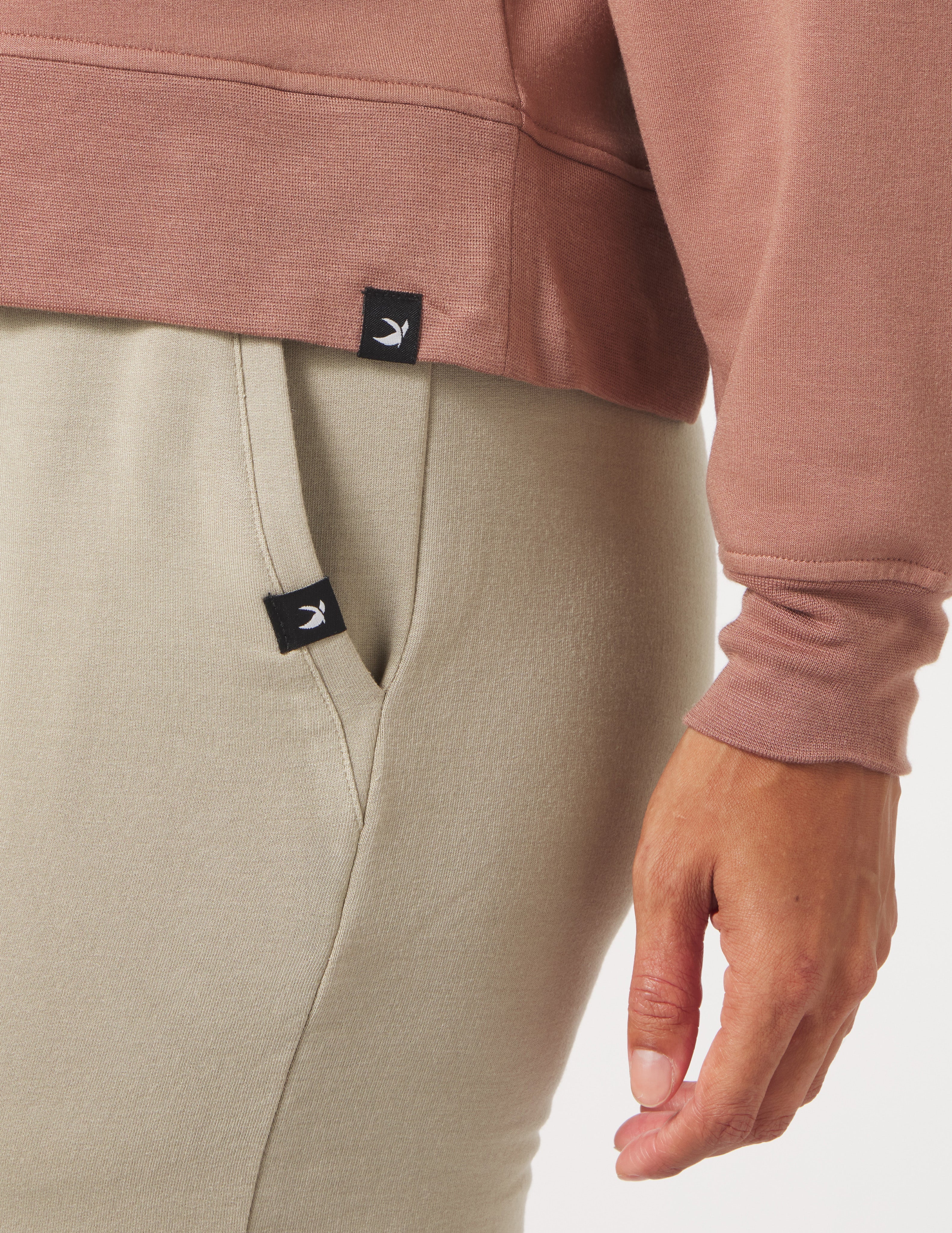 Asymmetric Long Sleeve Crew: Oatmilk Stripe