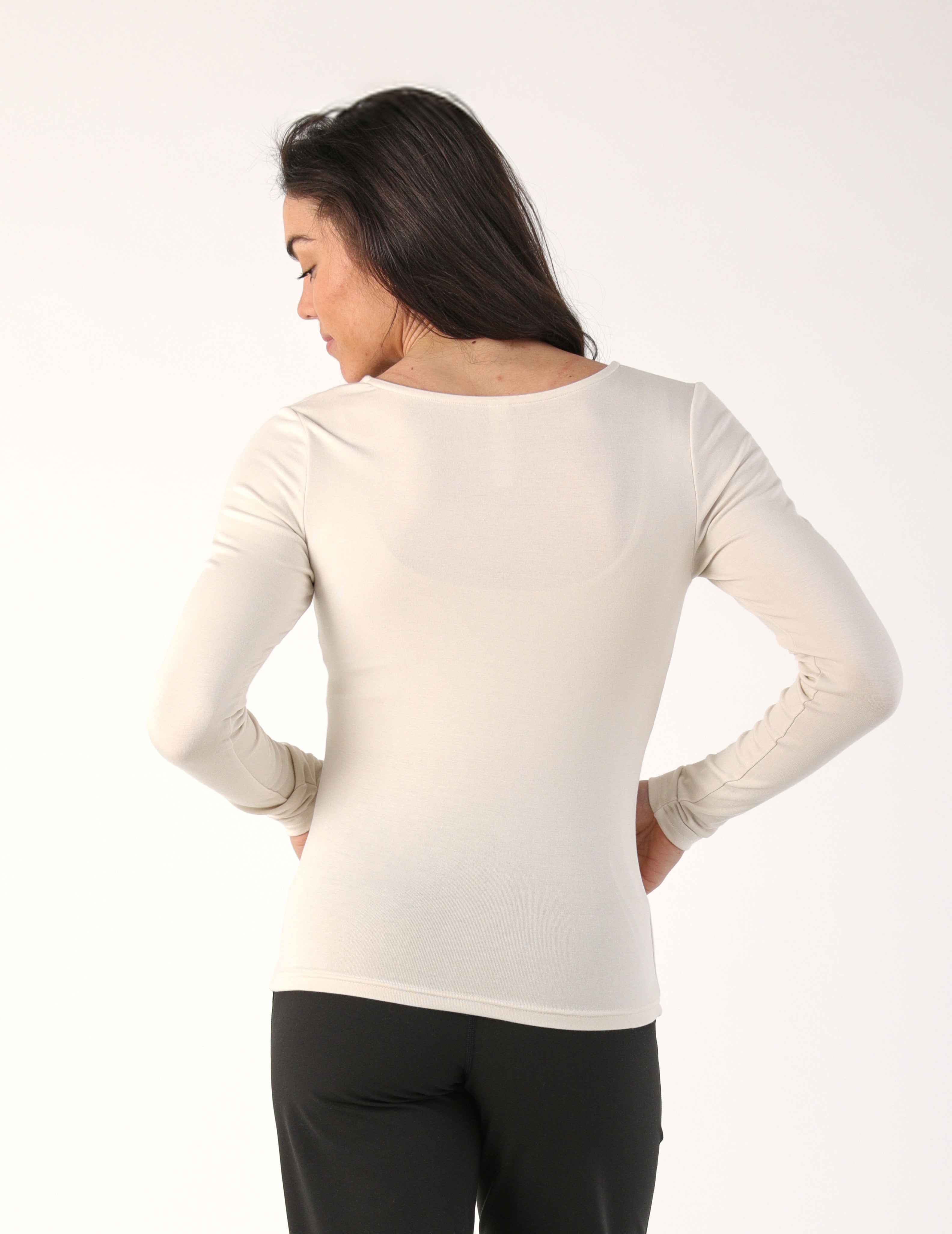 Aubrey Long Sleeve: Oatmilk