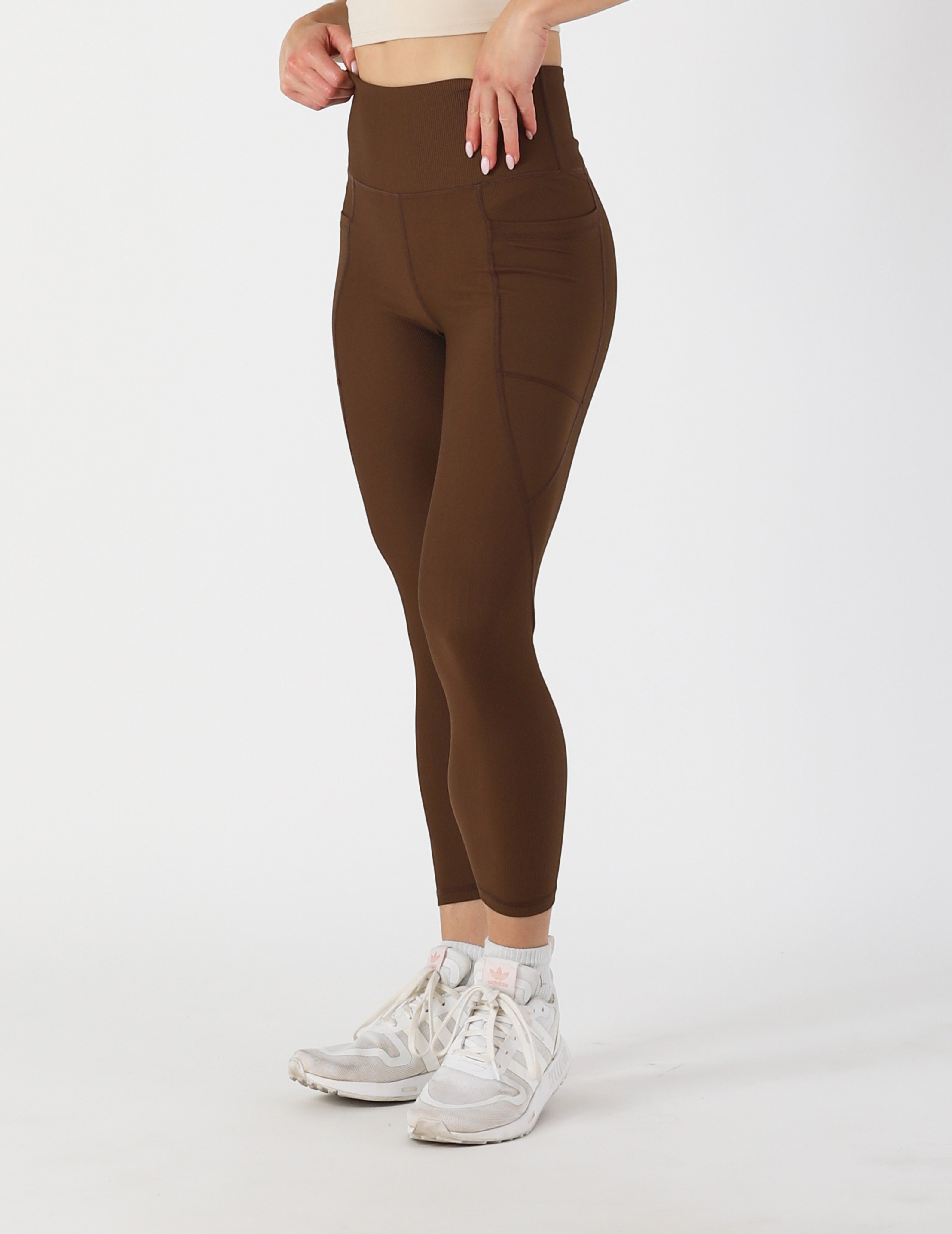 Beam 7/8 Legging: Chocolate