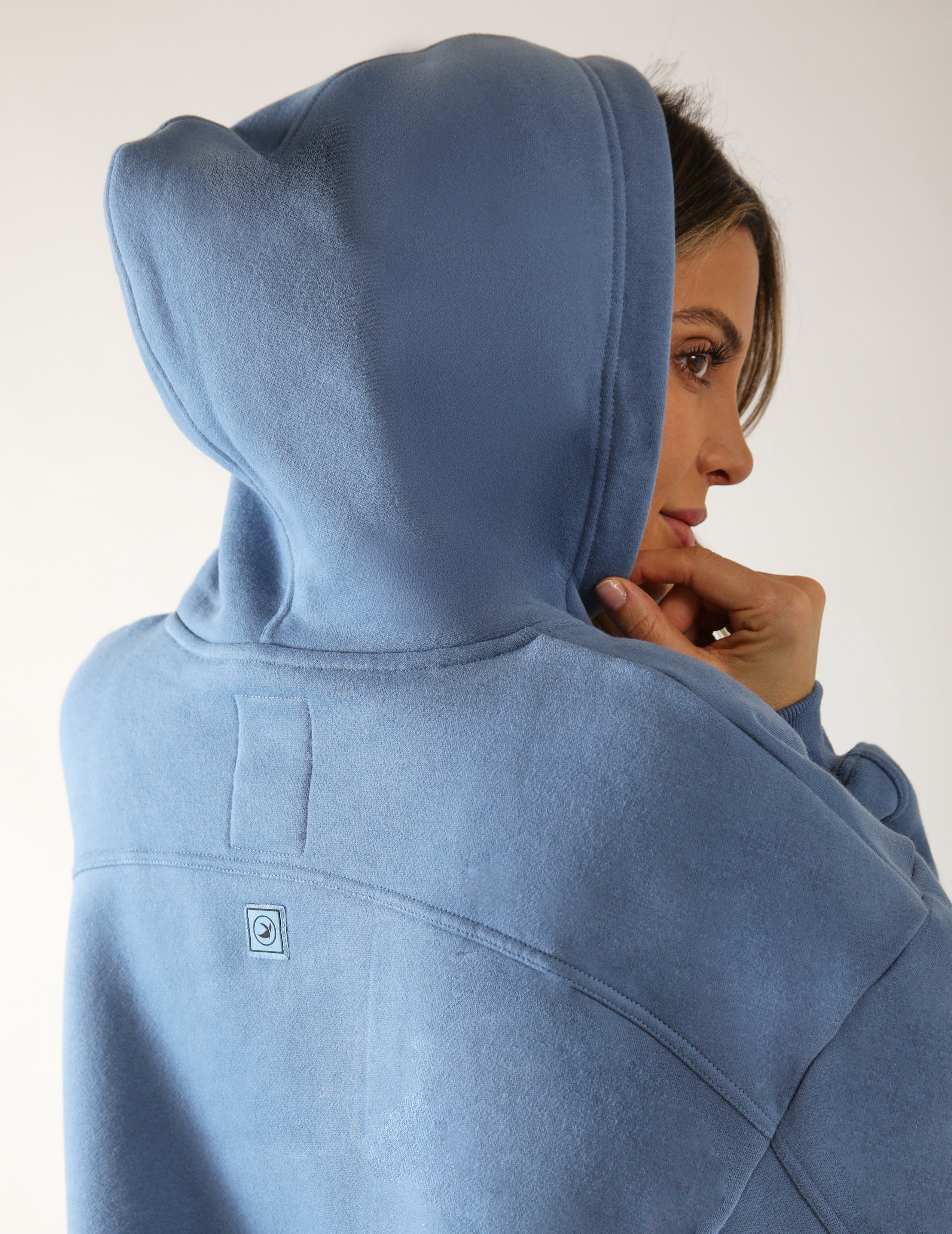 Buffalo Hoodie: Washed Blue