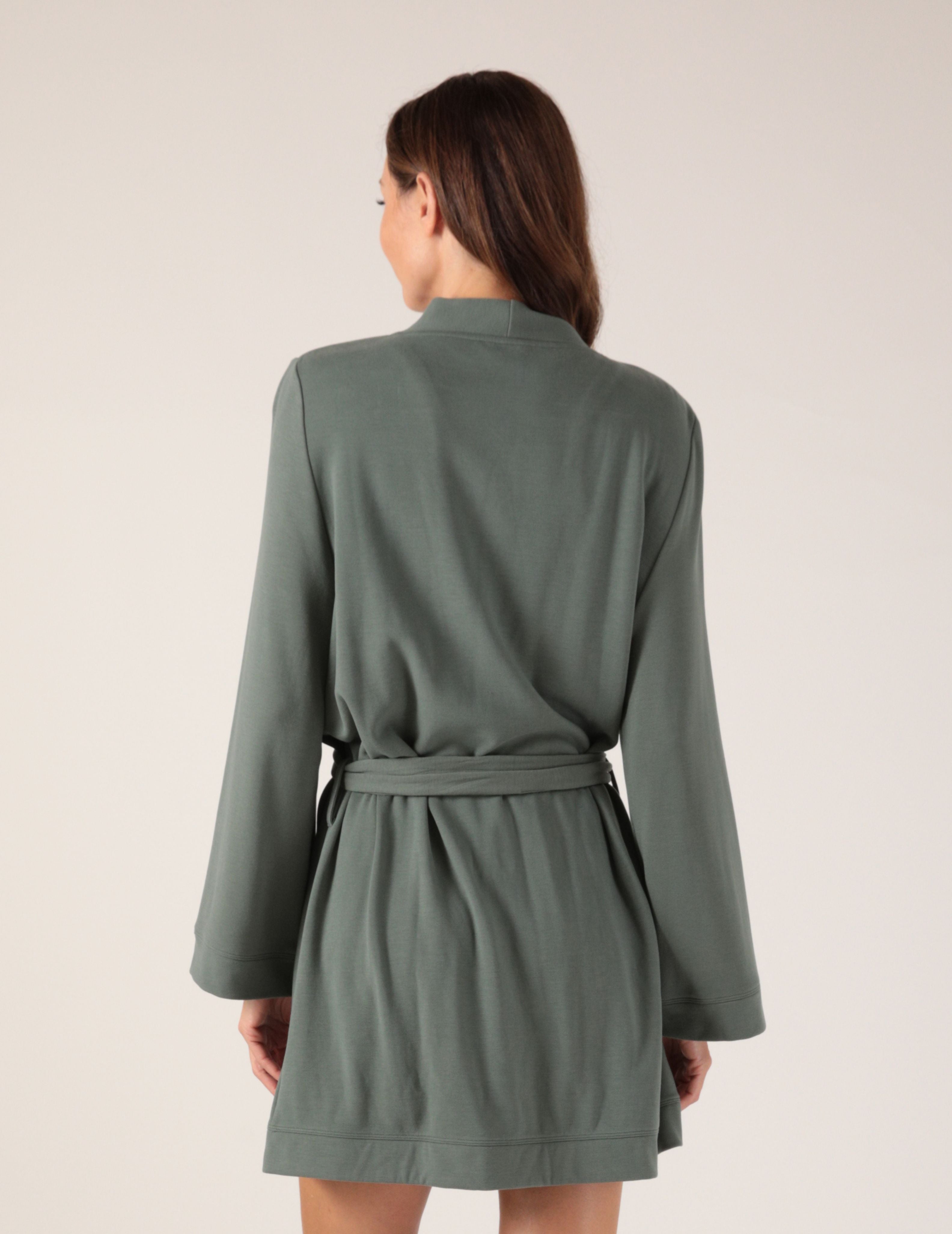 Cloud Fleece Robe: Basil