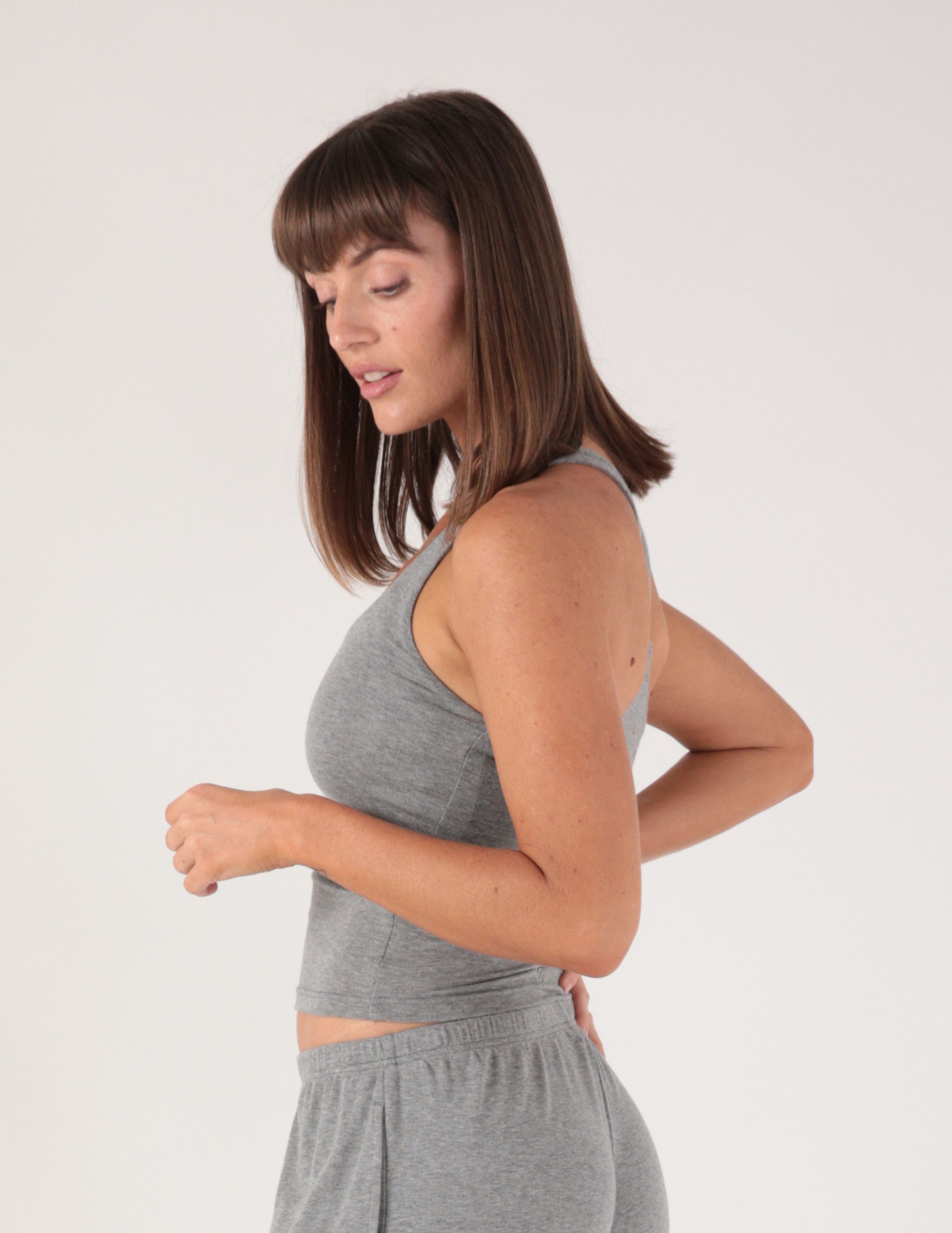 Gentle Embrace Skimmer Tank: Heather Grey