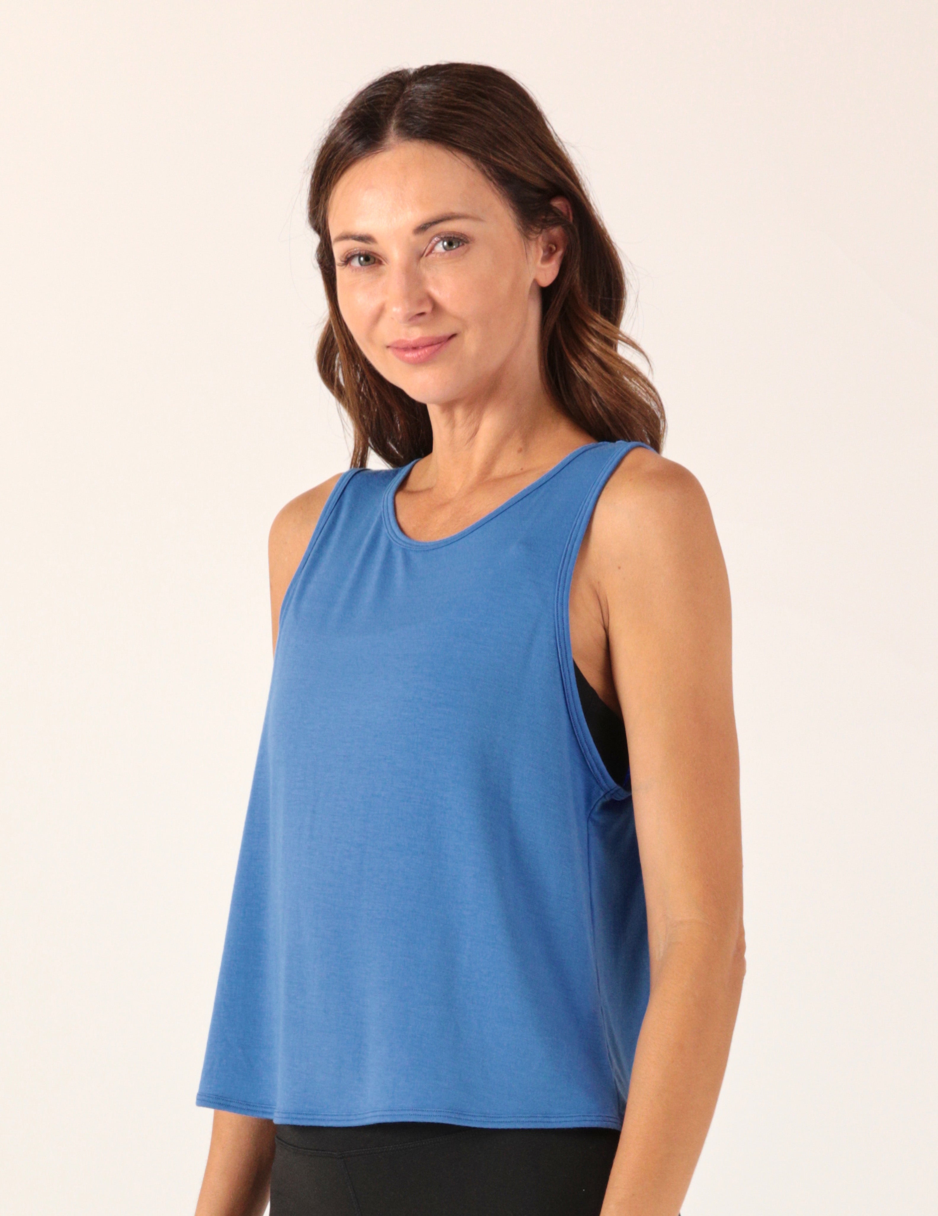 Cut Loose Tank: Sapphire Coast