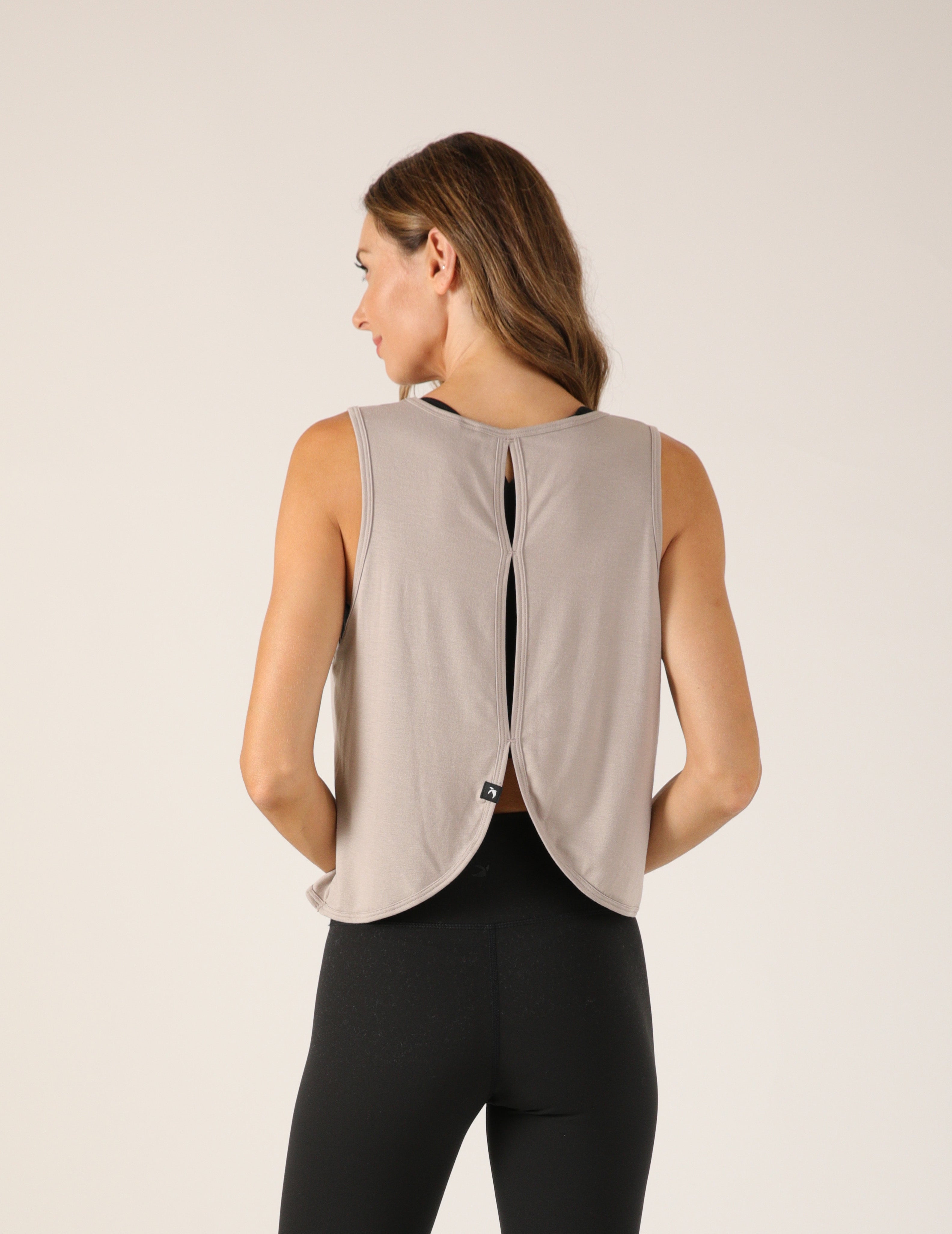 Cut Loose Tank: Latte