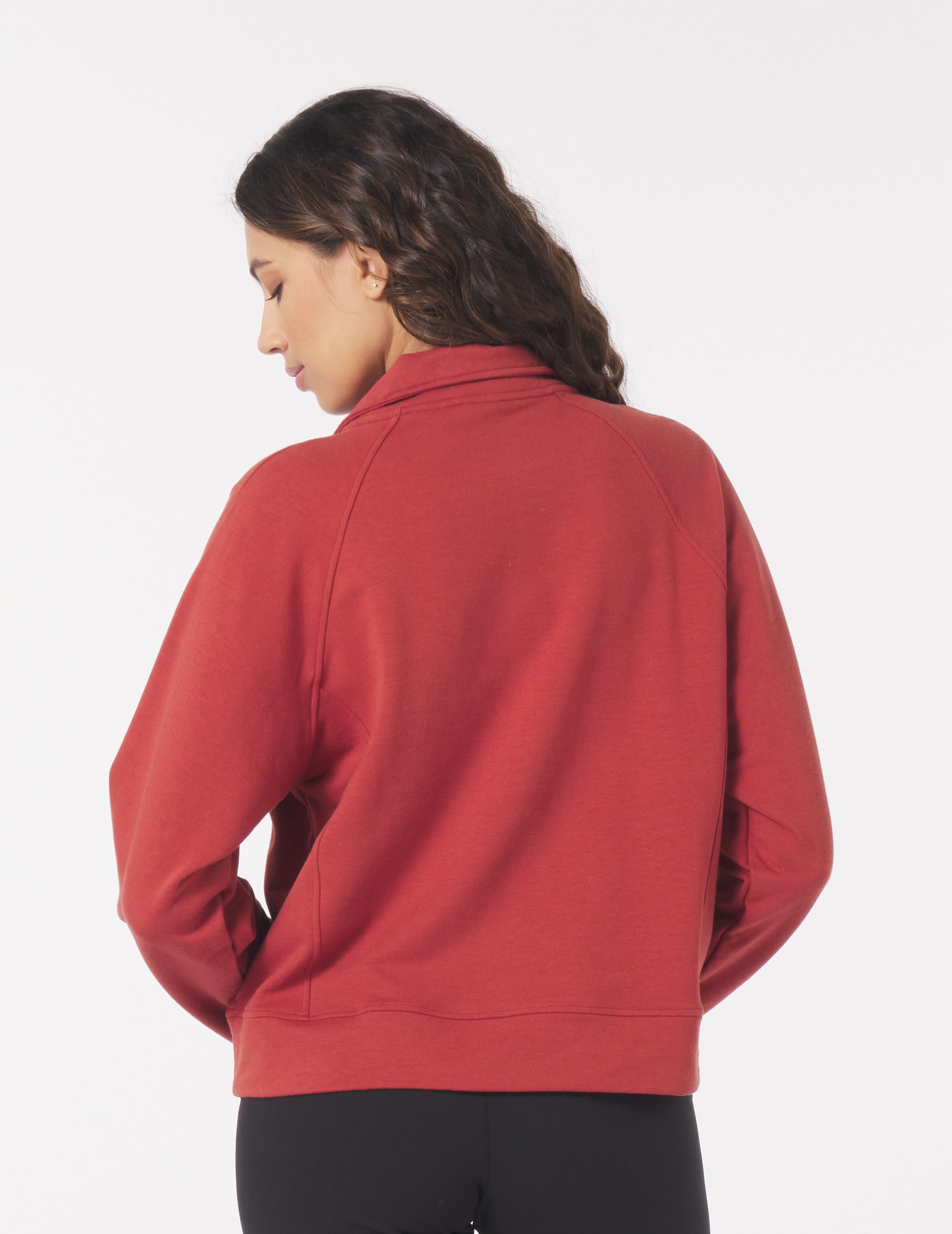 Daily Scuba 1/4 Zip: Brick Red