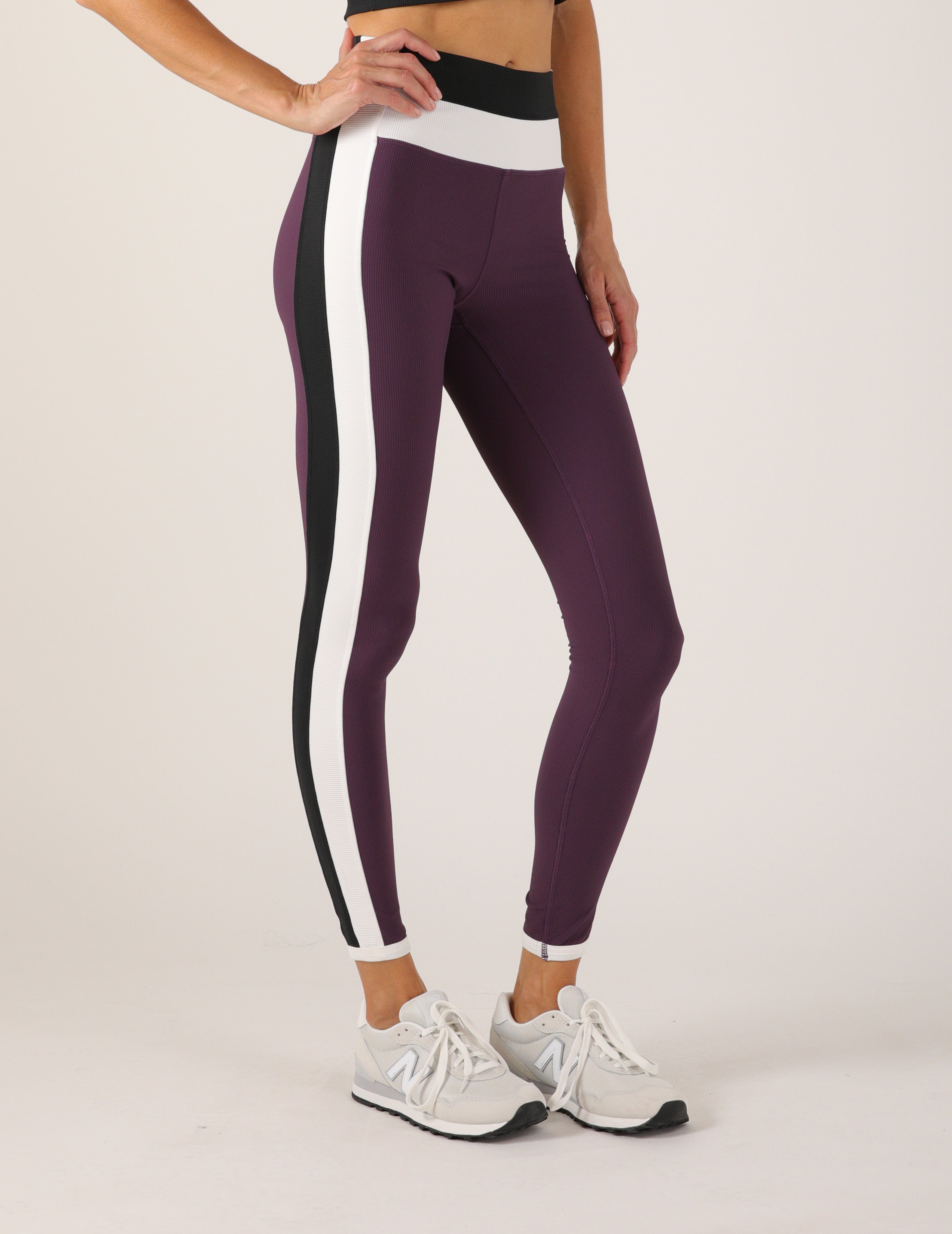 Directional Legging: Blackberry Jam