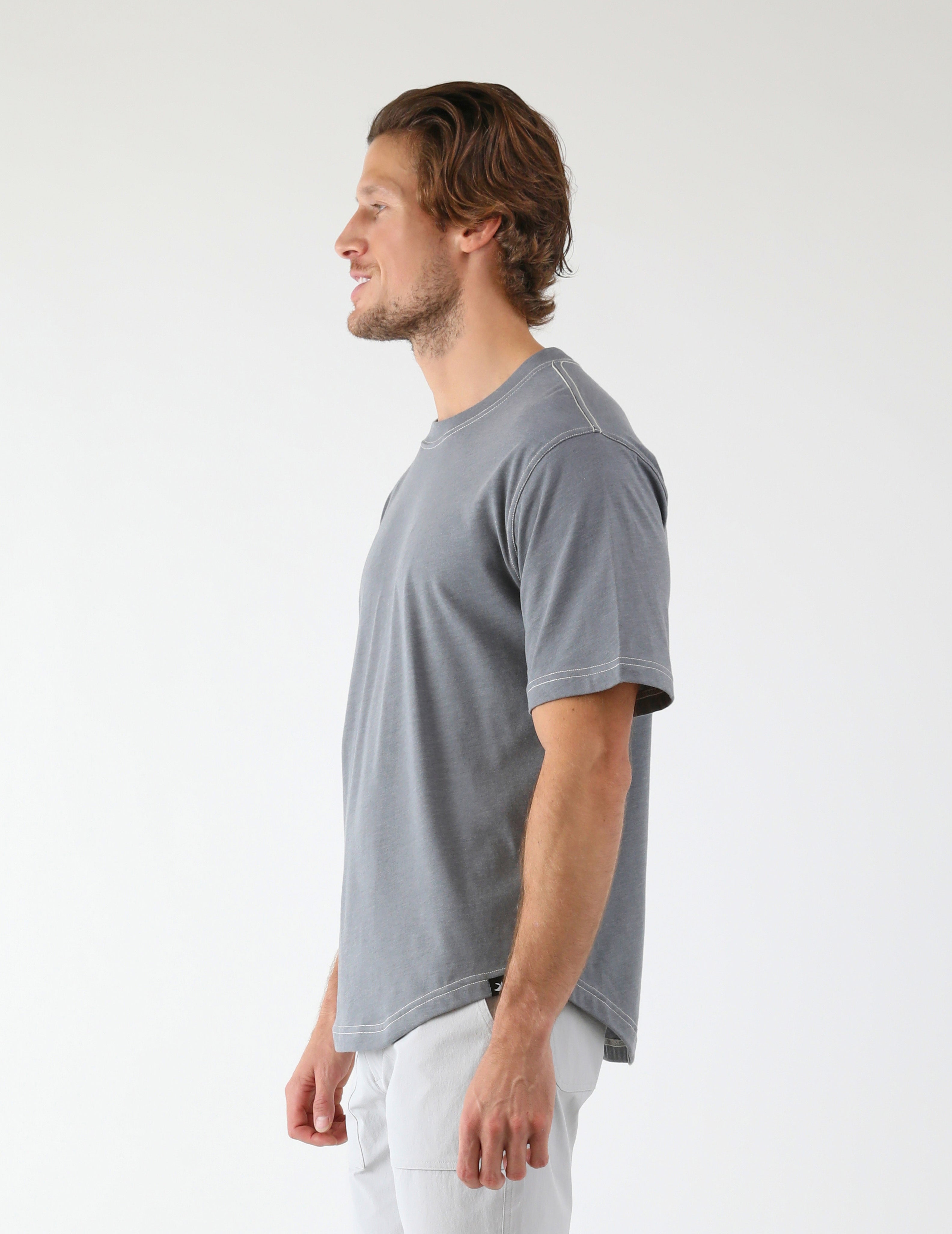 Do No Harm Oversized Tee: Ash Grey