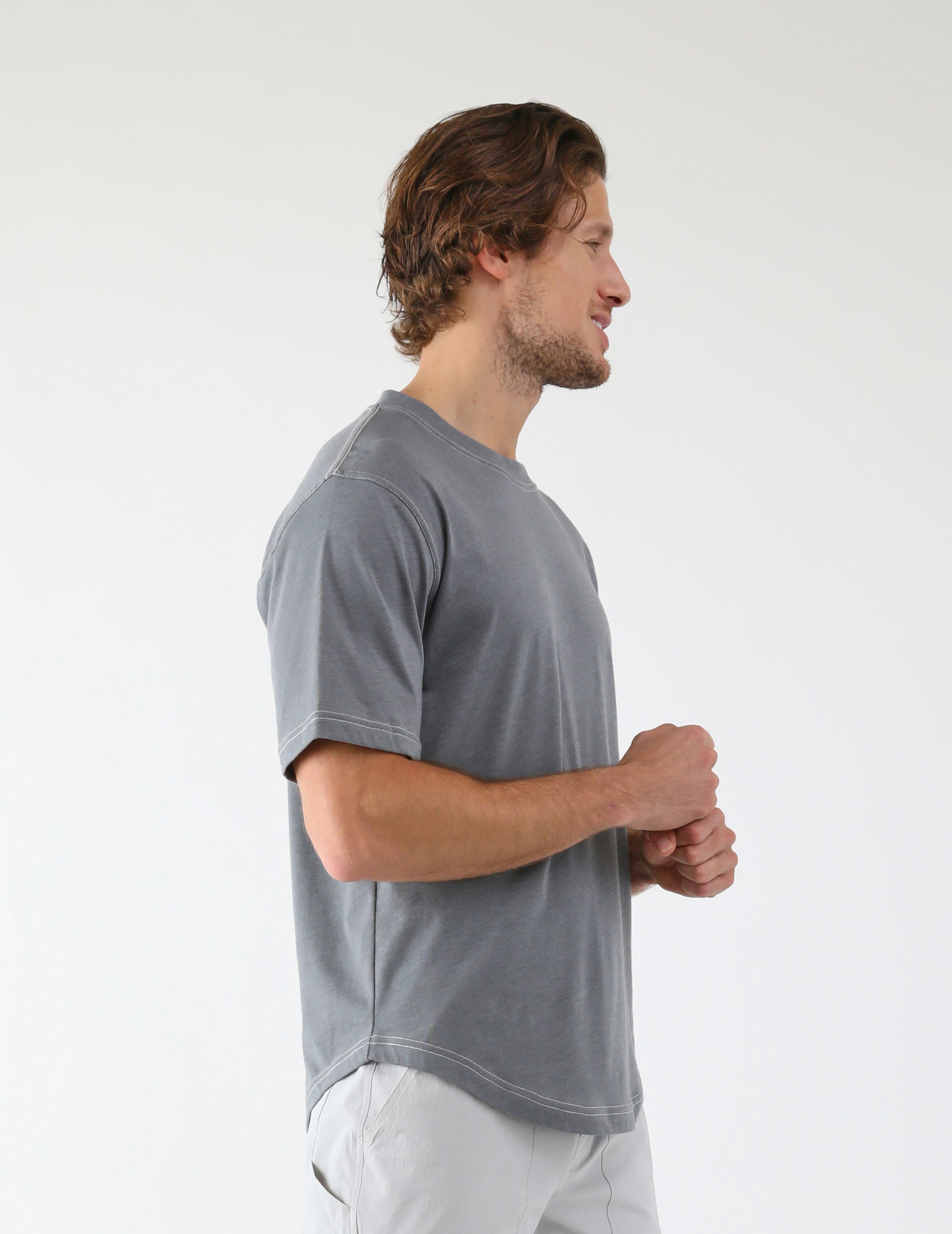 Do No Harm Oversized Tee: Ash Grey