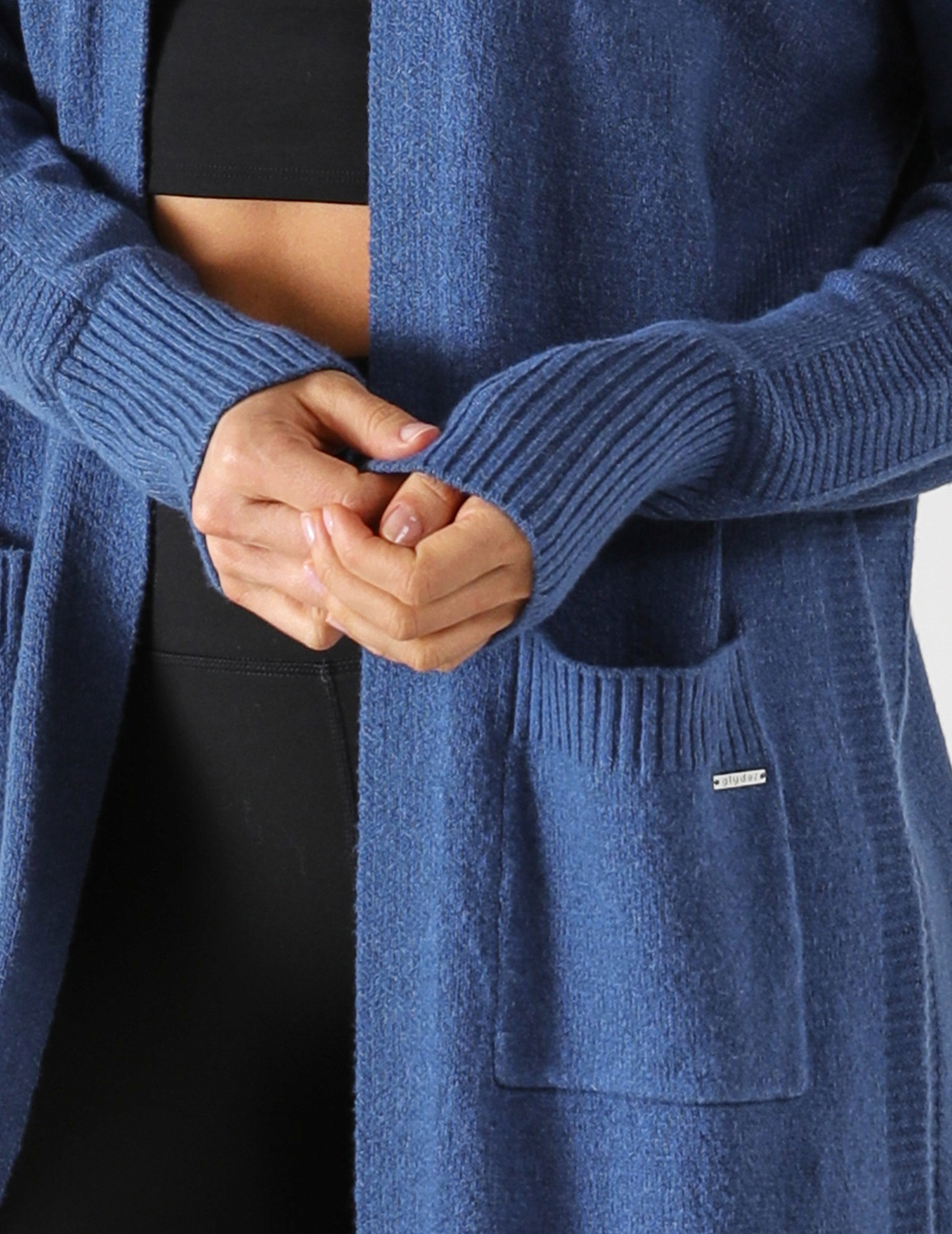 Elevated Cardigan: Washed Blue