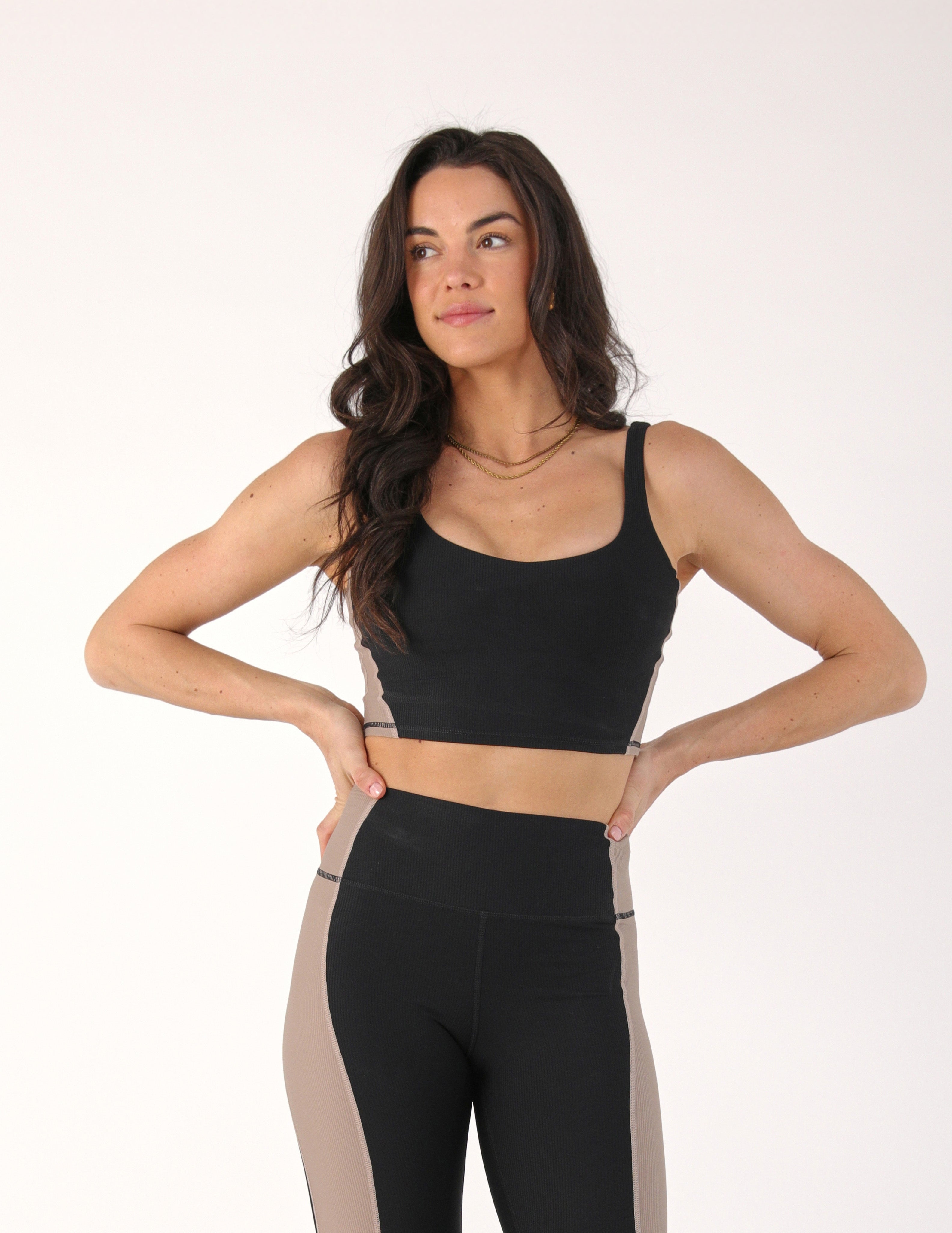 Fusion Bra: Black/Latte