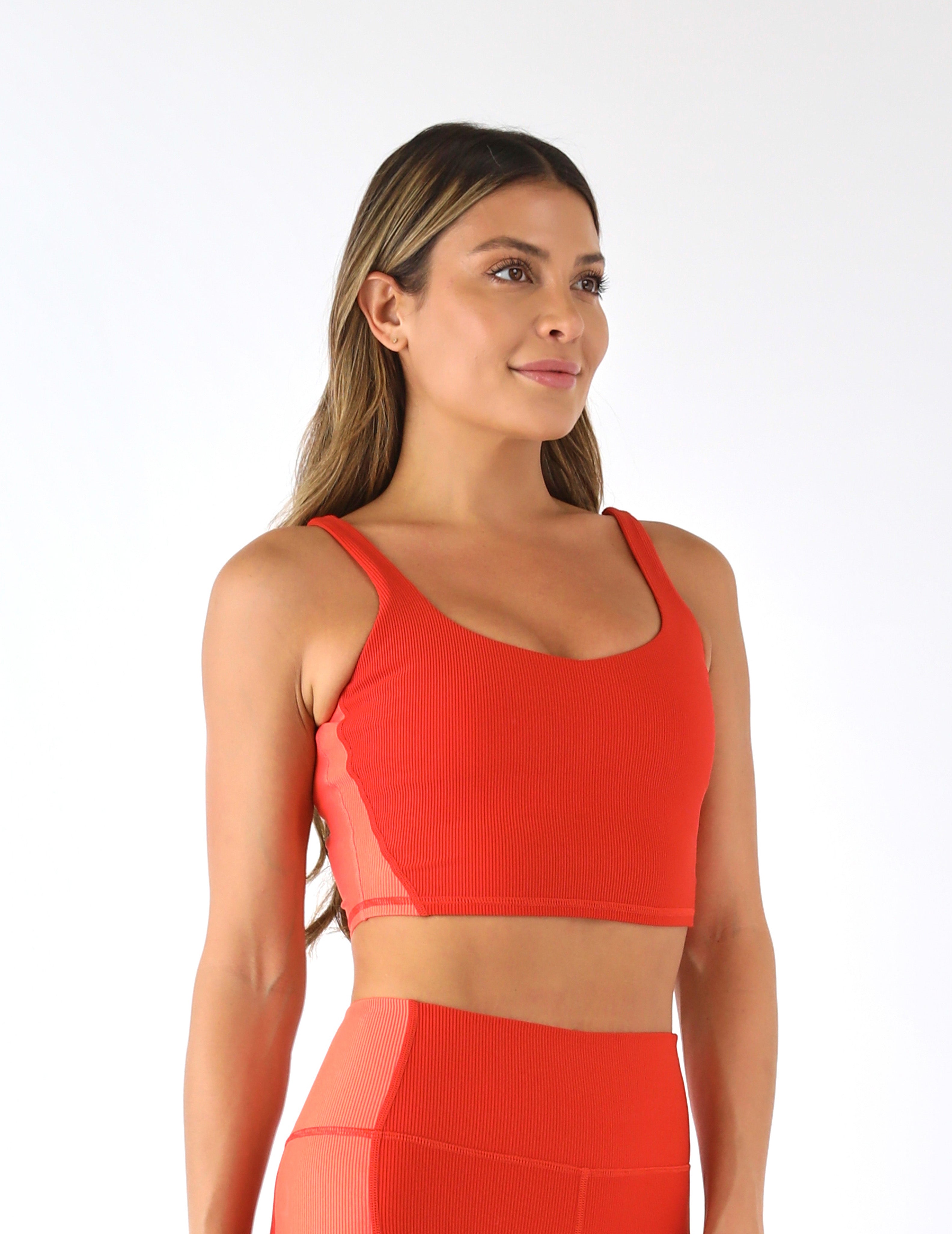 Fusion Bra: Scarlet/Hot Coral
