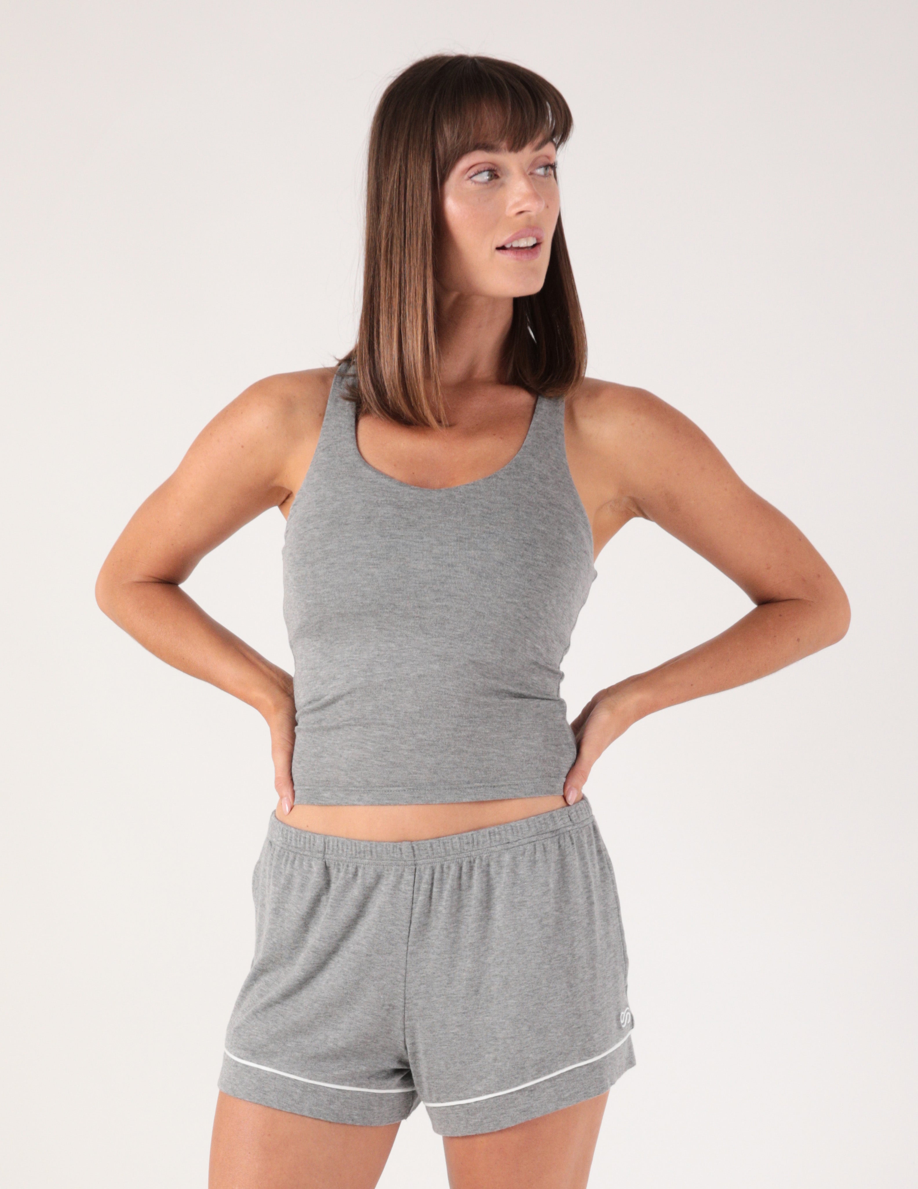 Gentle Embrace Skimmer Tank: Heather Grey