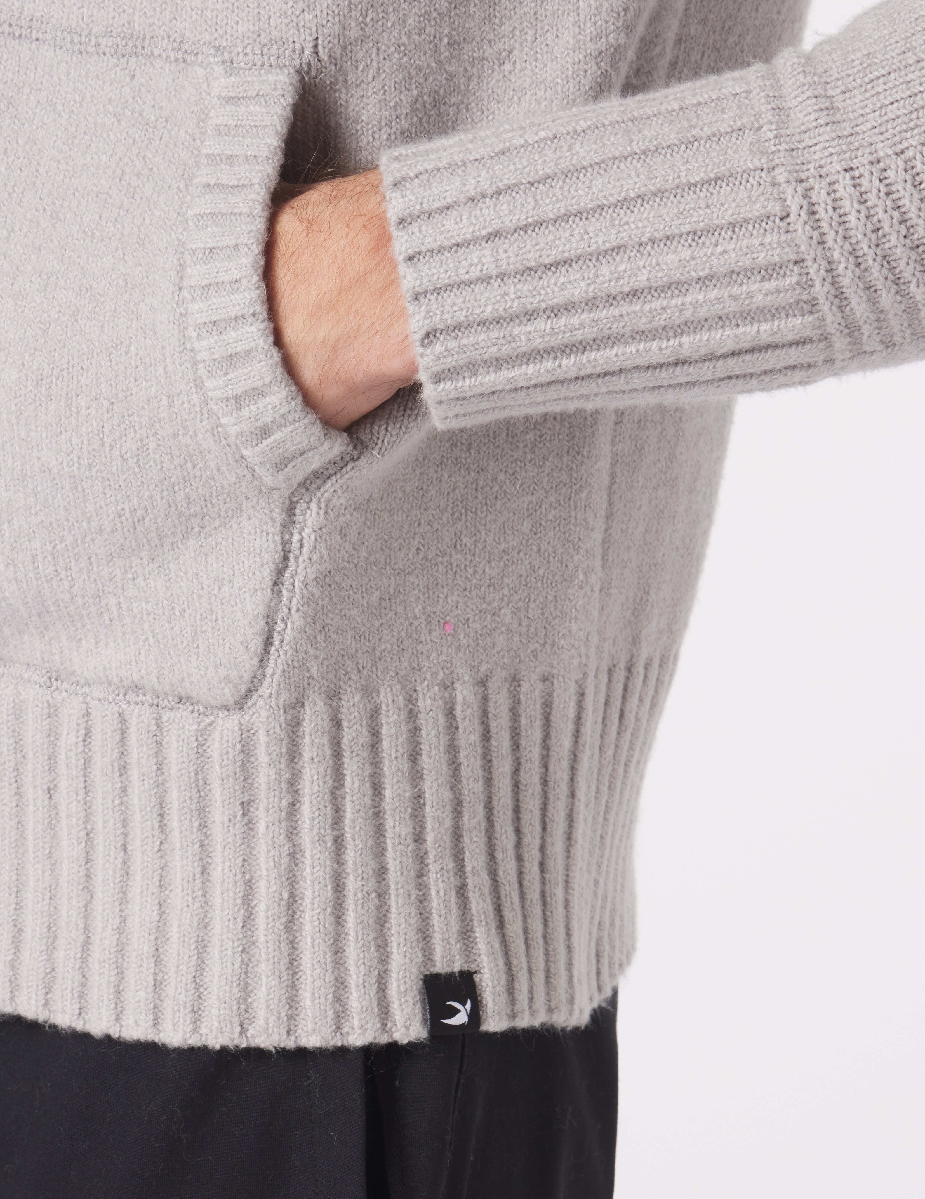 SALSATION Knitted Hoodie ジャケット ライトグレー MUSINSA | FILLUMINATE Subdued Knit Hoodie Zip-Up - Grey