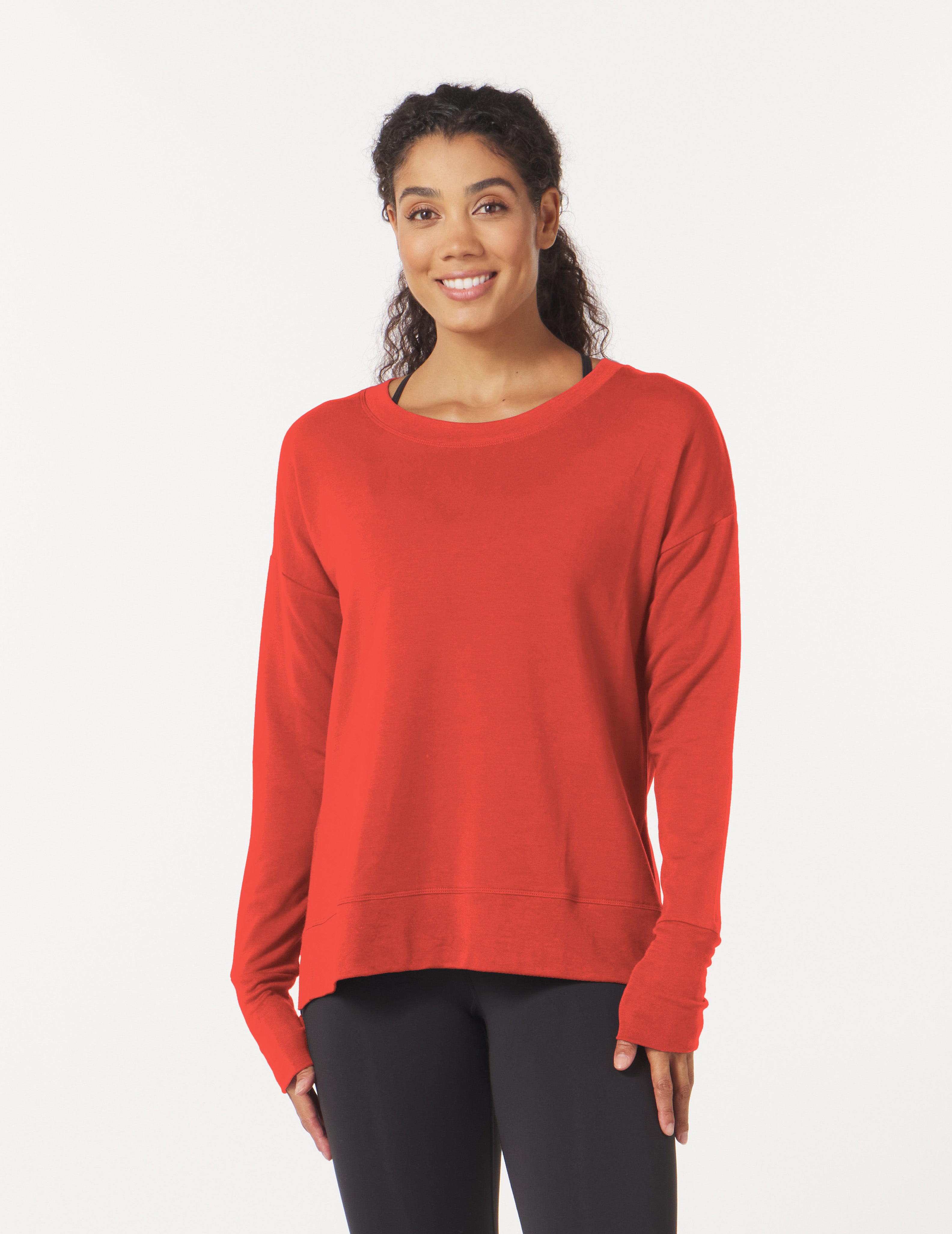 Lounge Long Sleeve: Scarlet