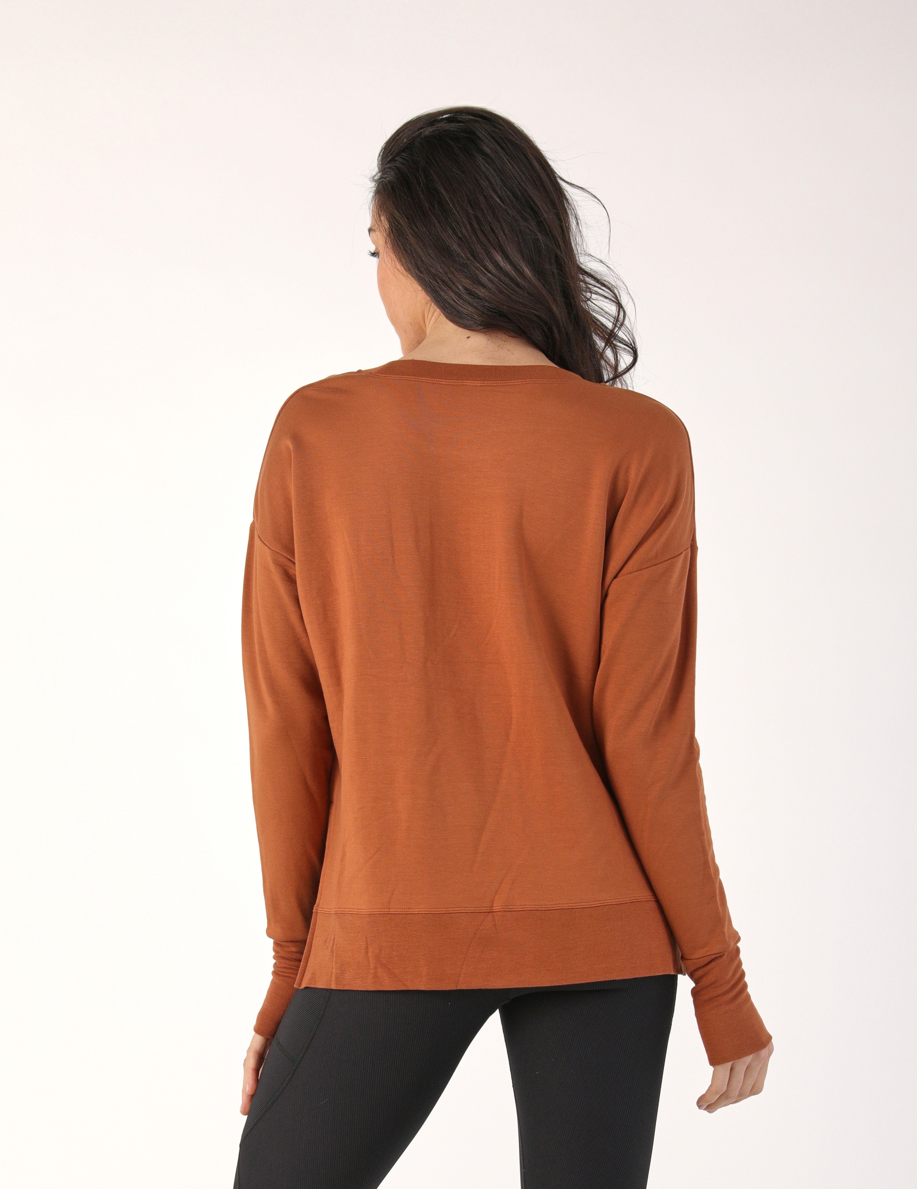Lounge Long Sleeve: Cinnamon