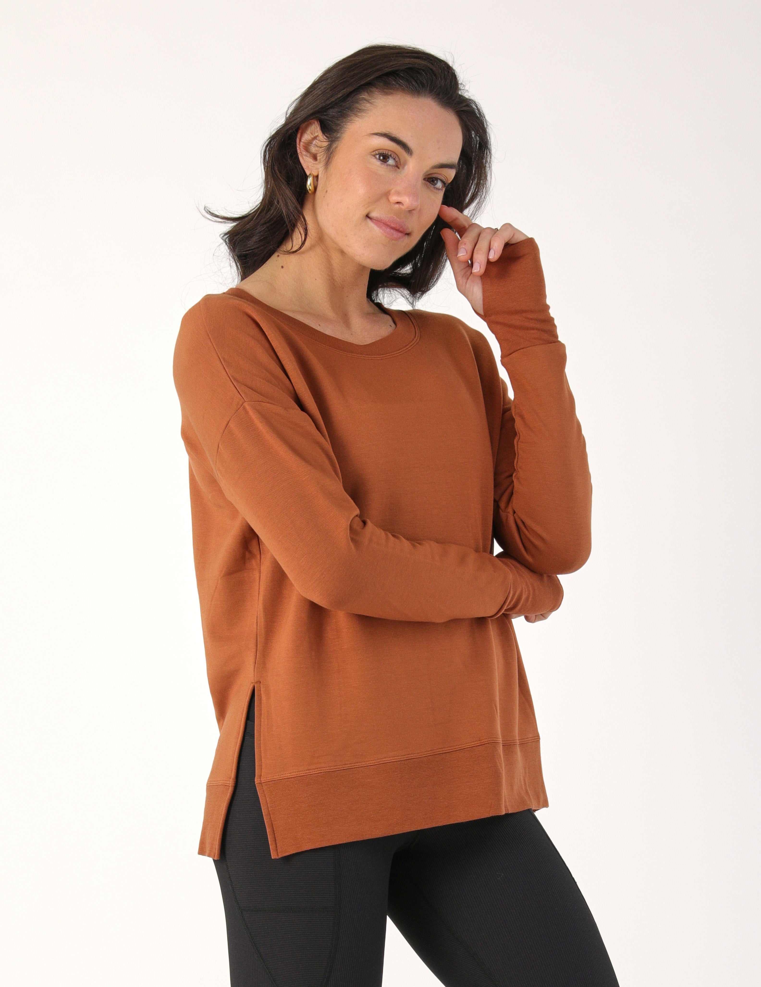 Lounge Long Sleeve: Cinnamon