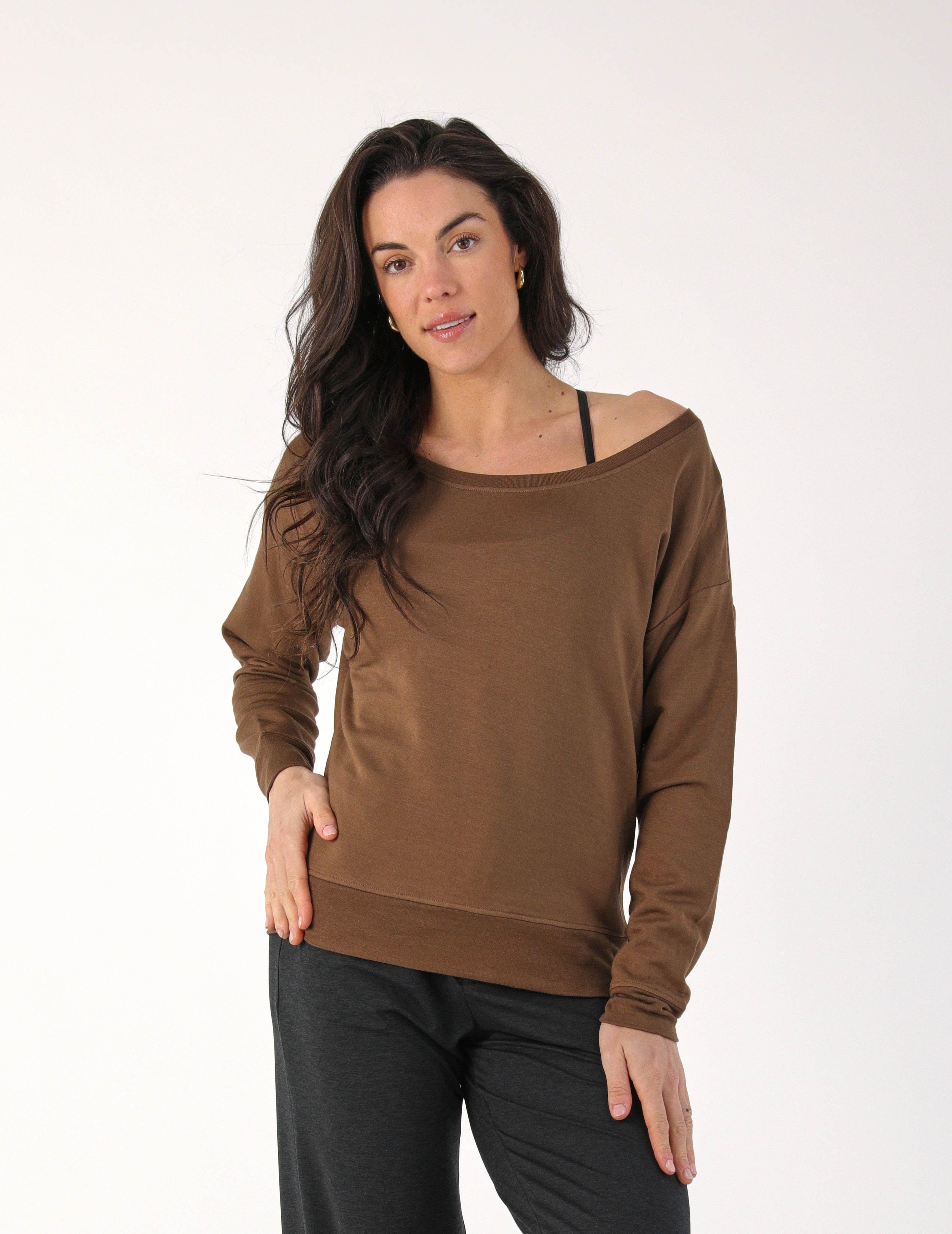 Lounge Off Shoulder: Chocolate