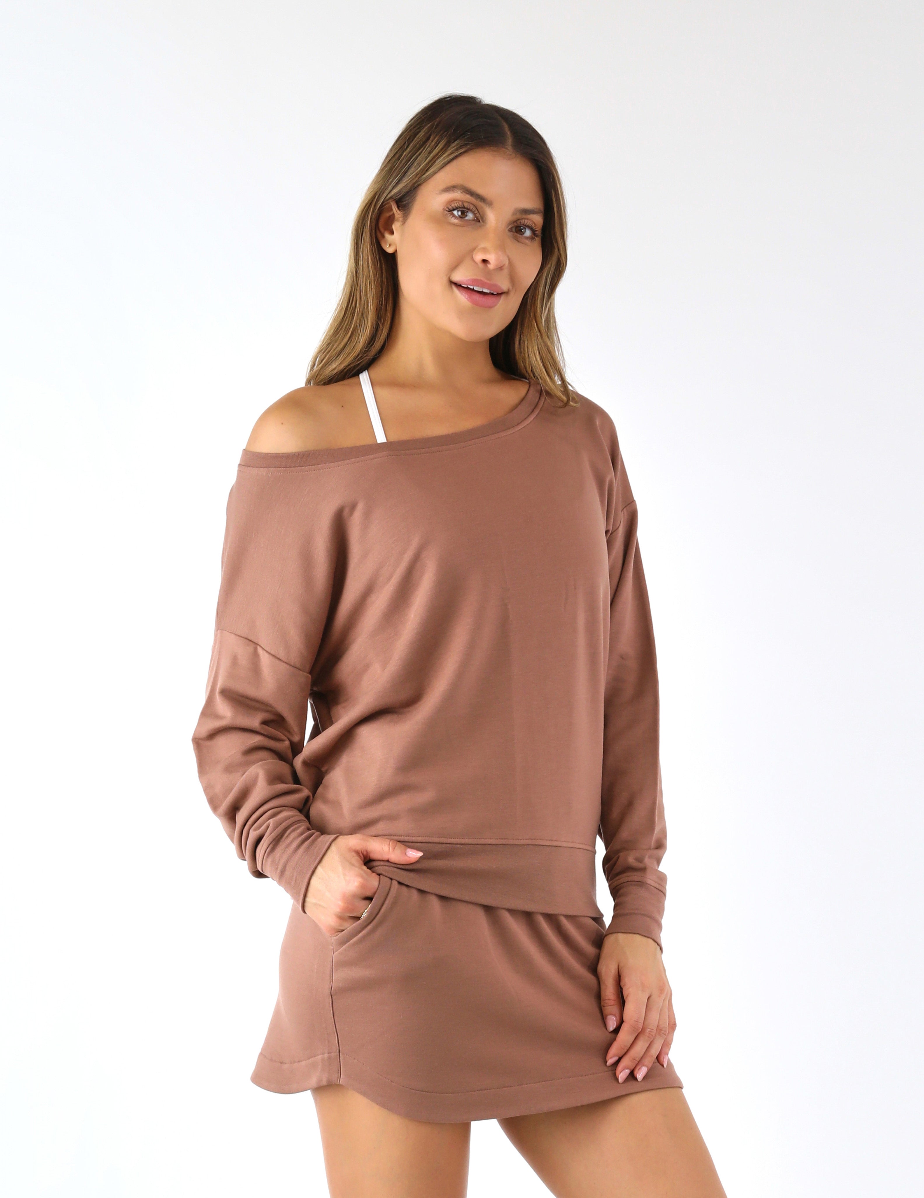 Lounge Off Shoulder: Mocha