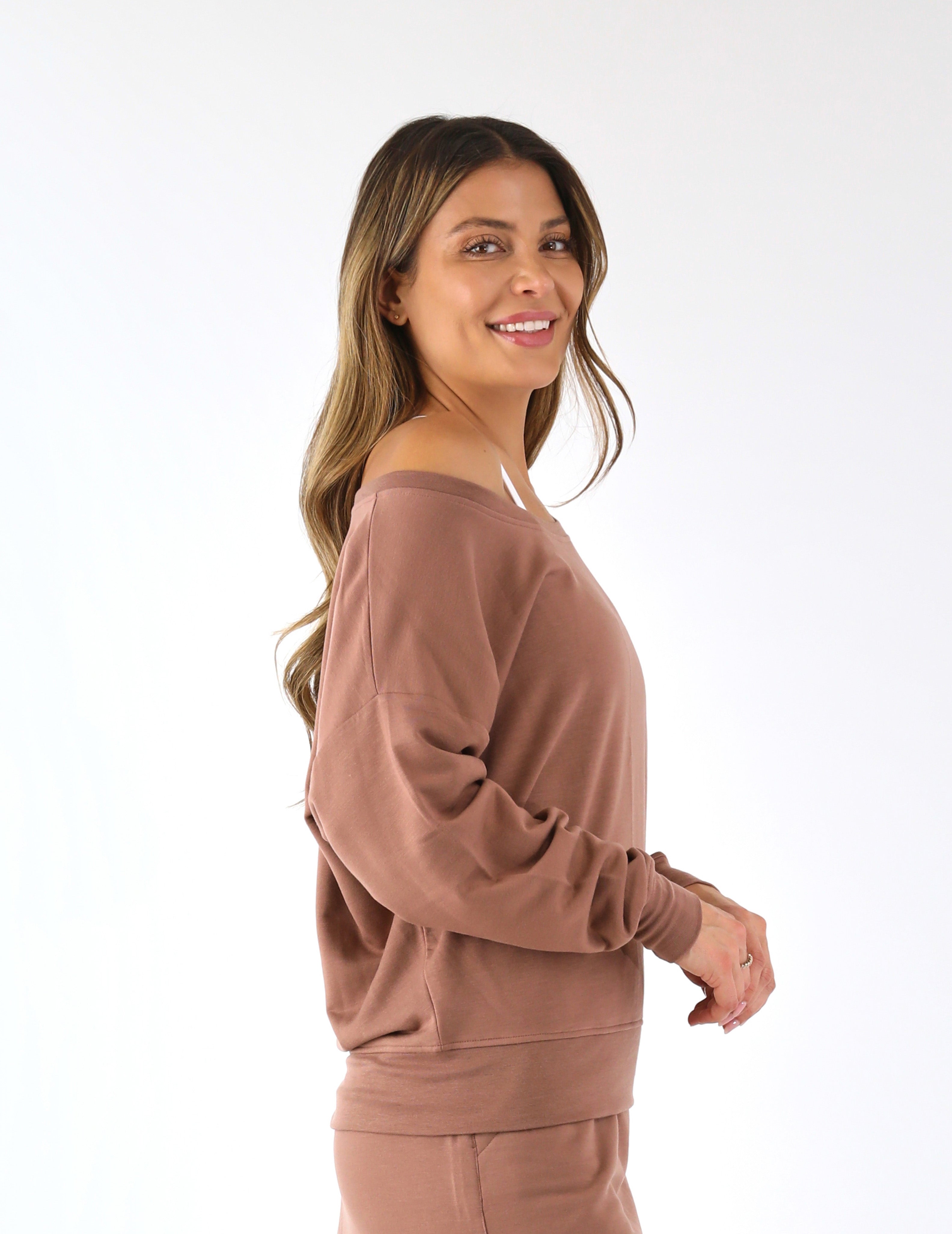 Lounge Off Shoulder: Mocha