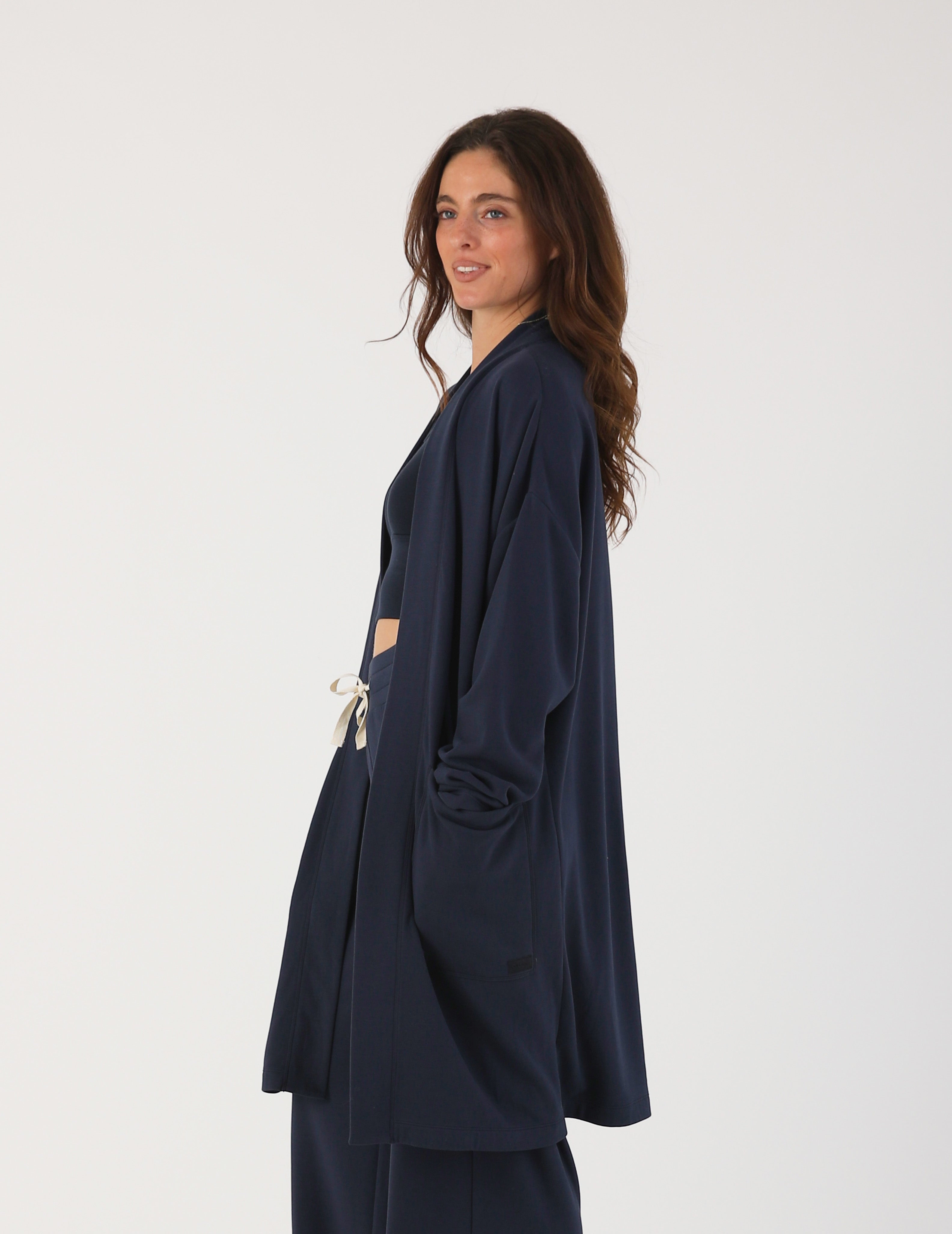 Luxury Cardigan: Navy