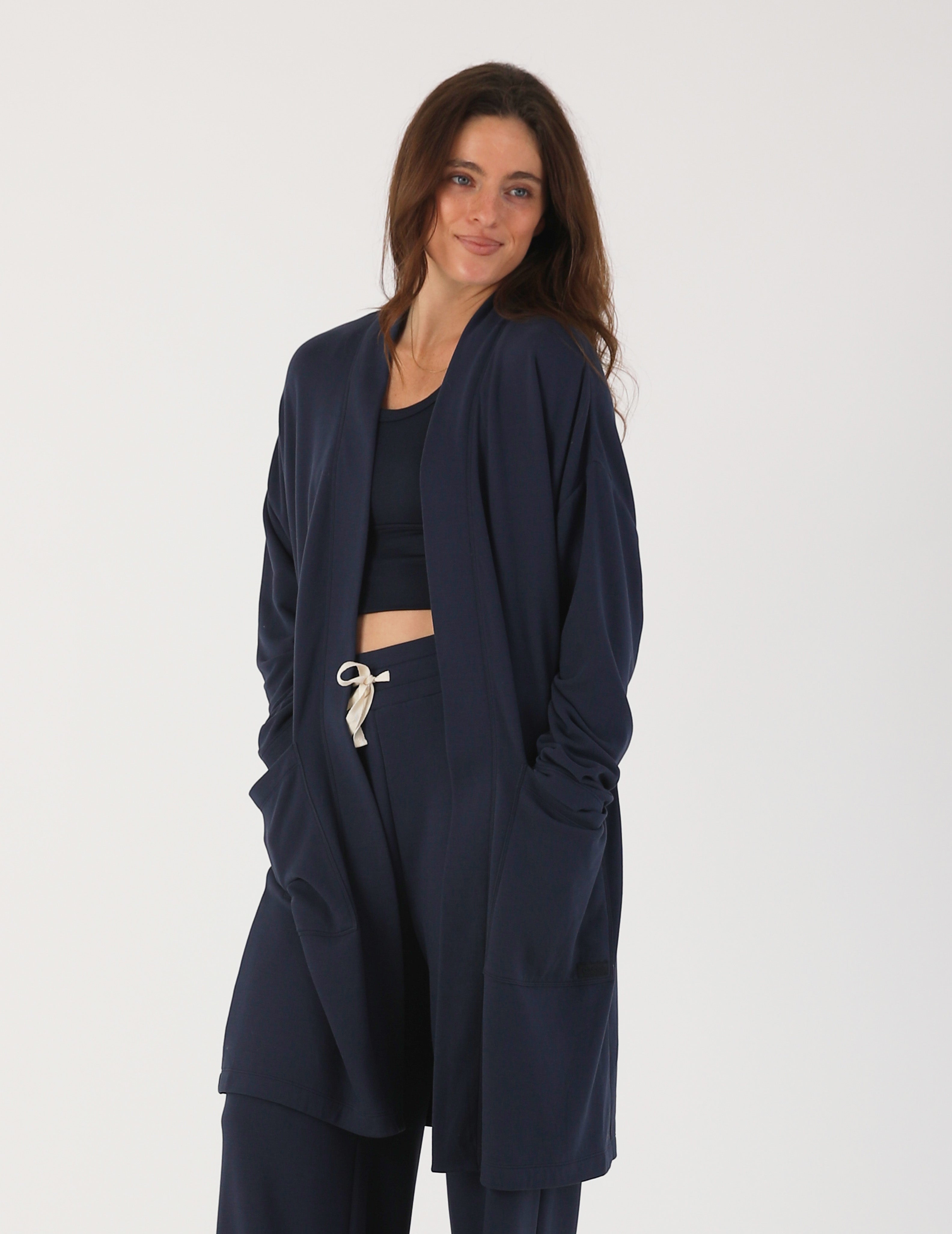 Luxury Cardigan: Navy