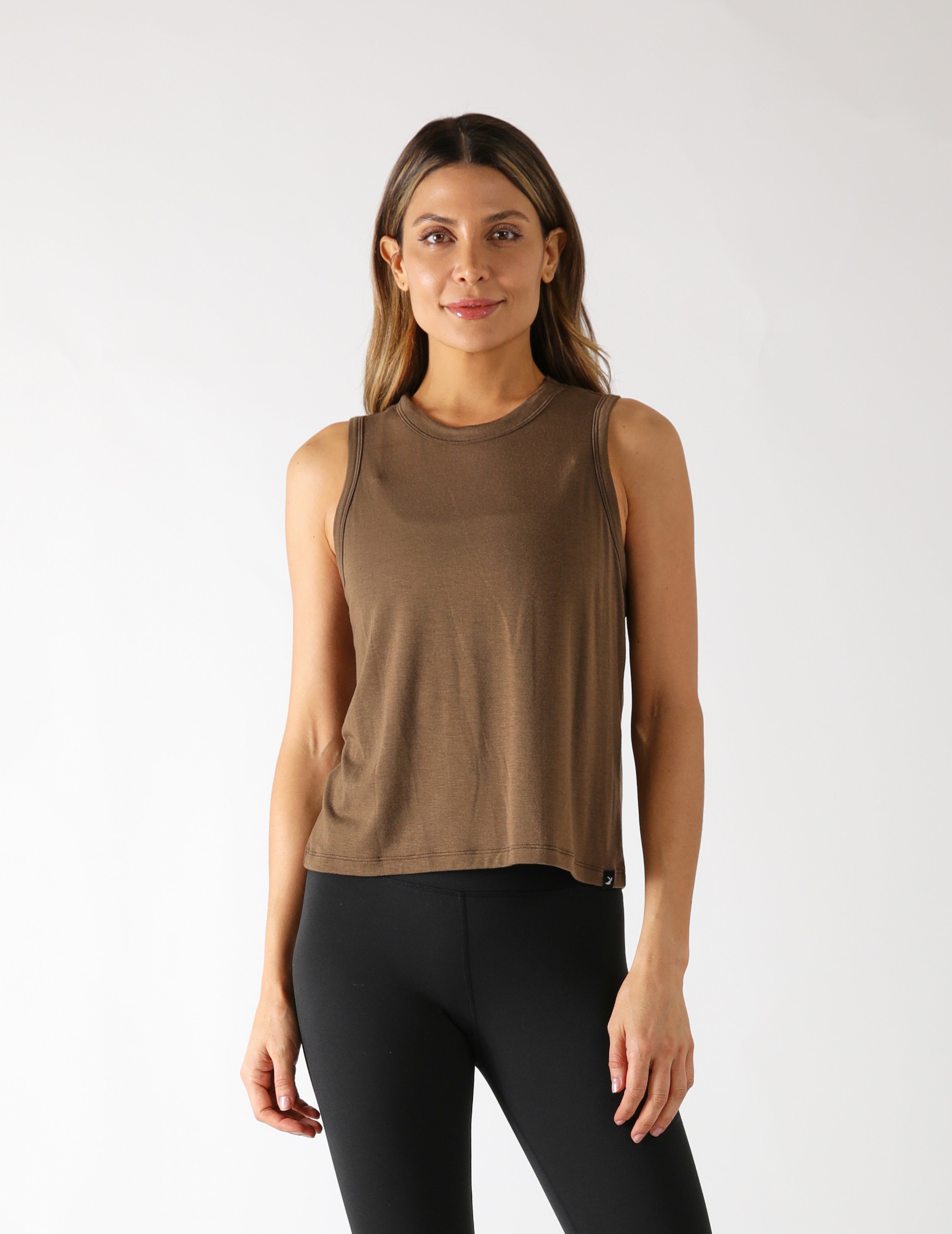 Minimalist Muscle Tank: Chocolate