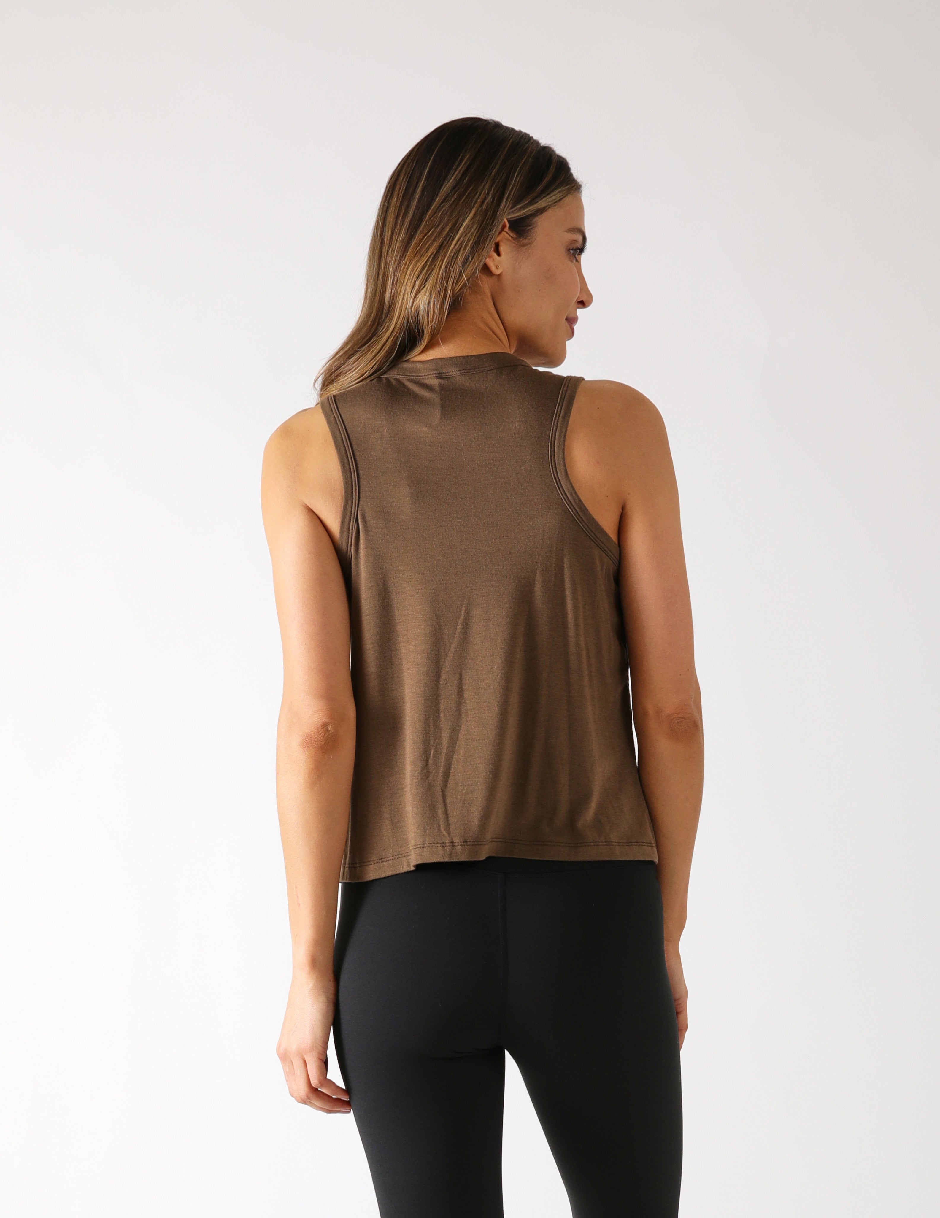Minimalist Muscle Tank: Chocolate