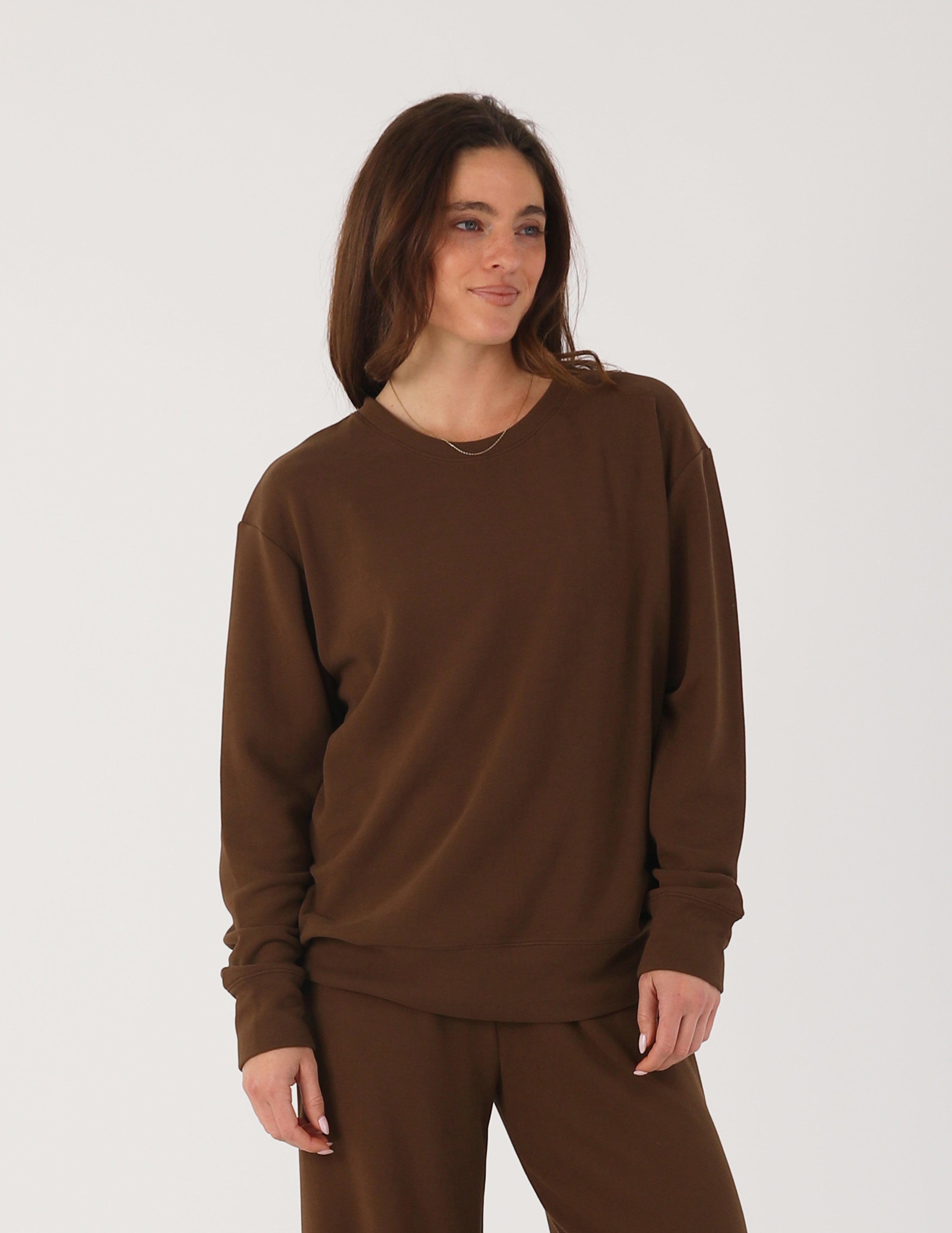 Oversized Crew: Chocolate