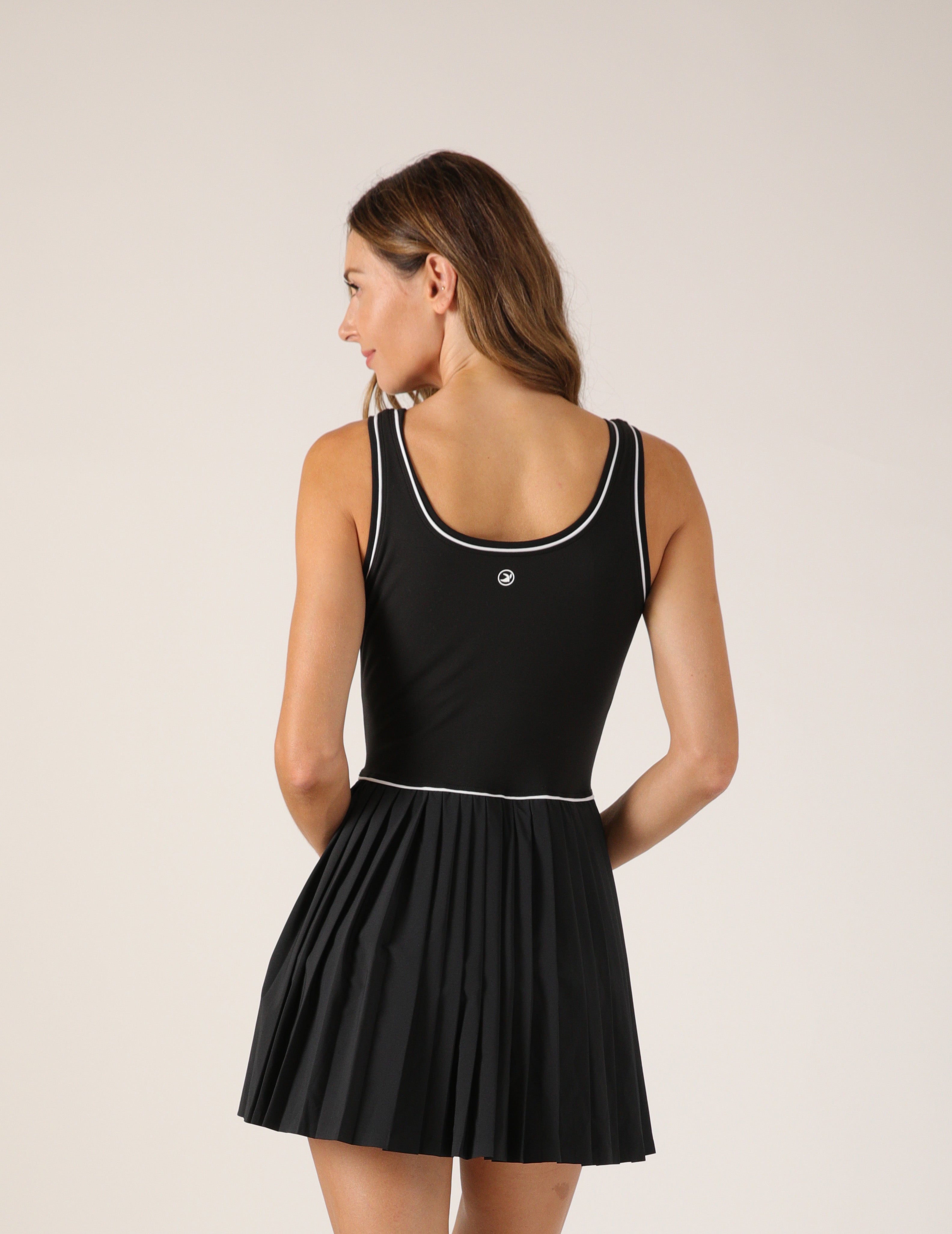 Point Dress: Black/White