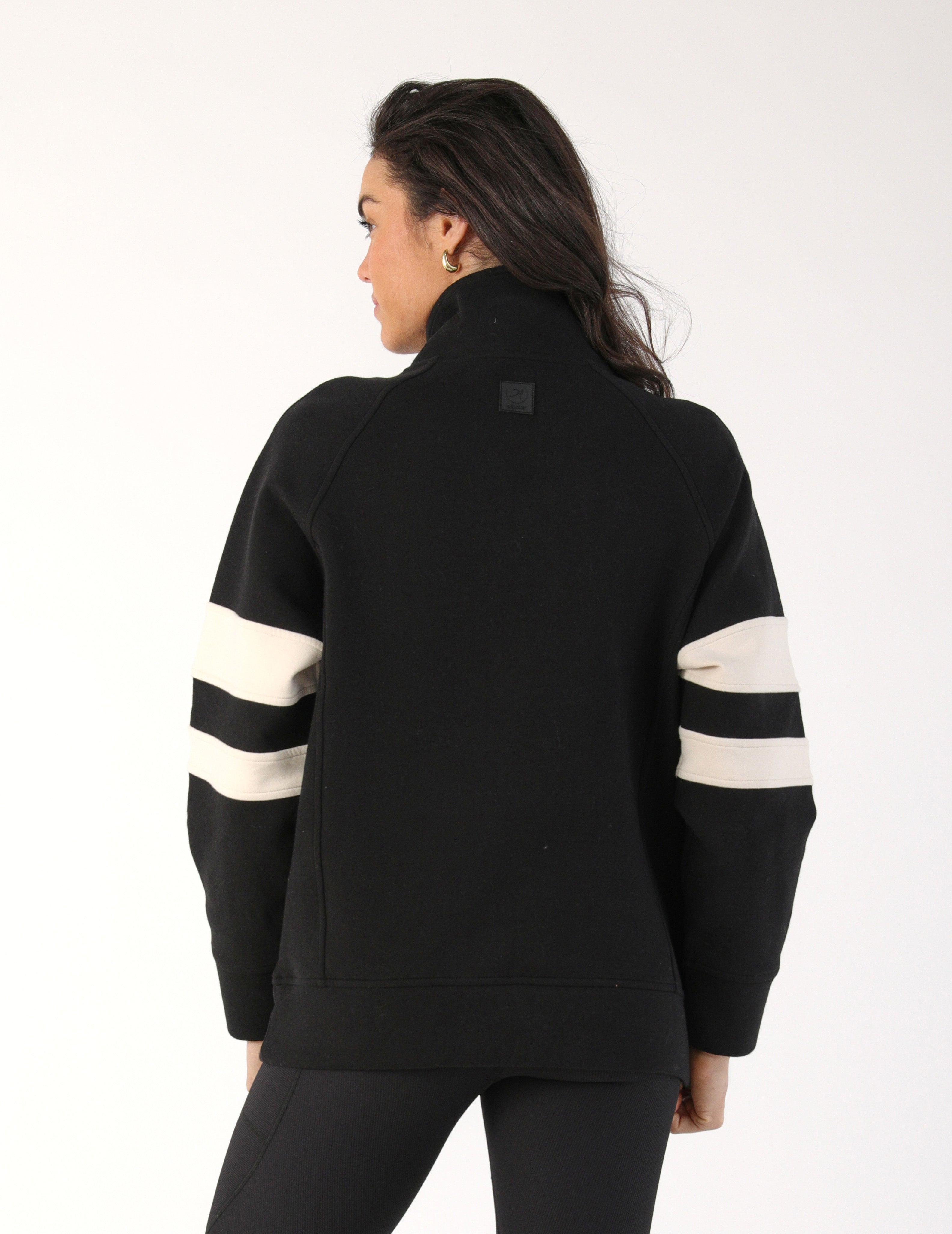 Prodigious Scuba 1/4 Zip: Black/Oatmilk