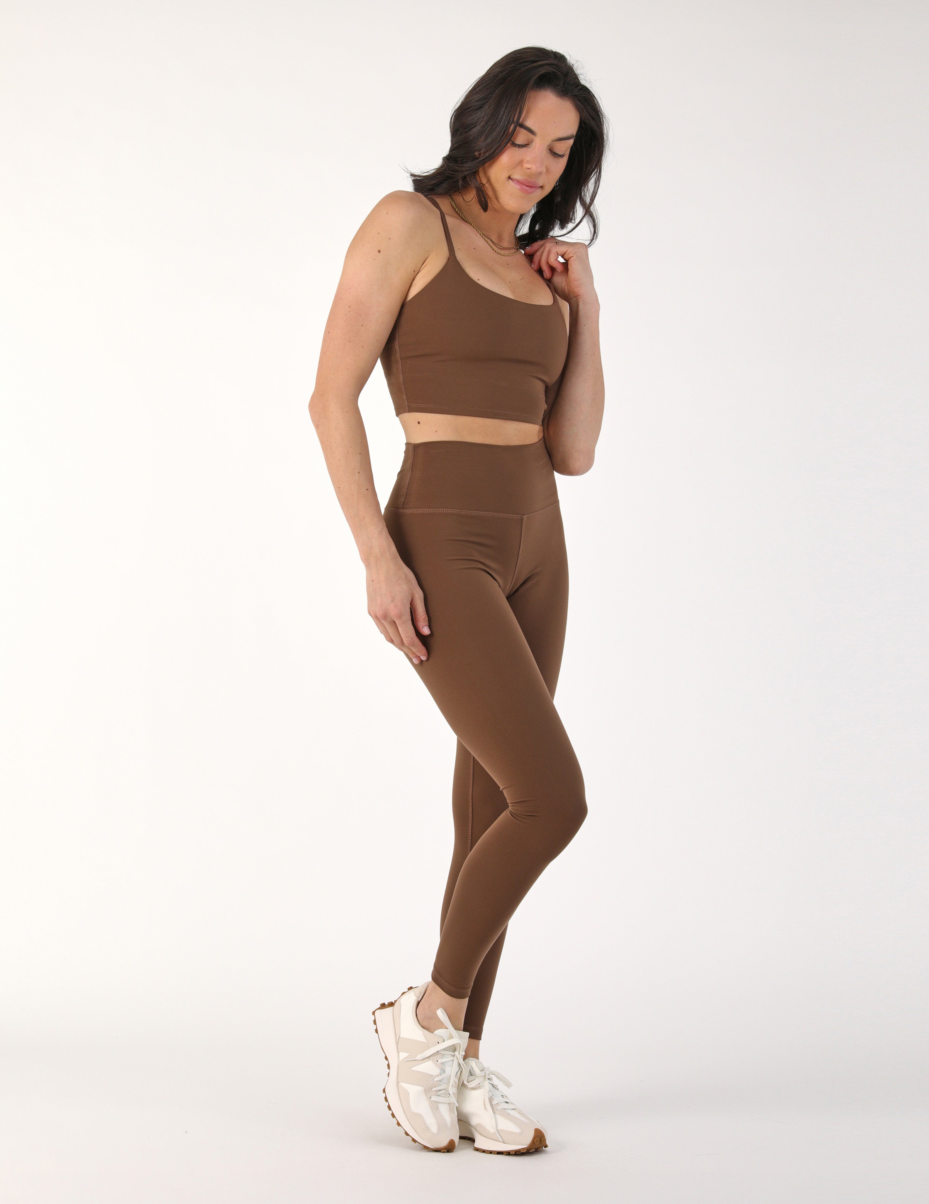 High Waist Pure Legging: Chocolate