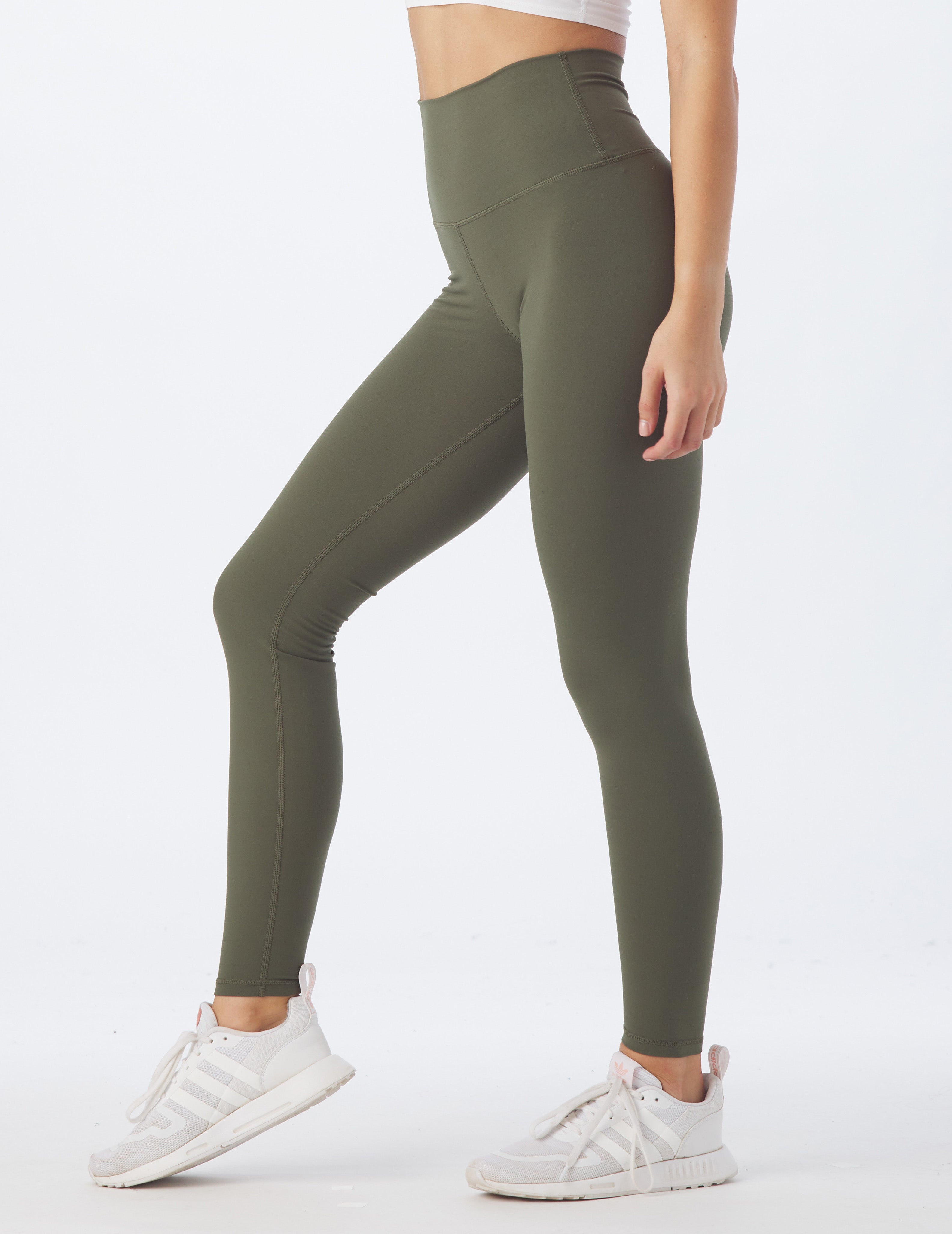 High Waist Pure Legging: Moss