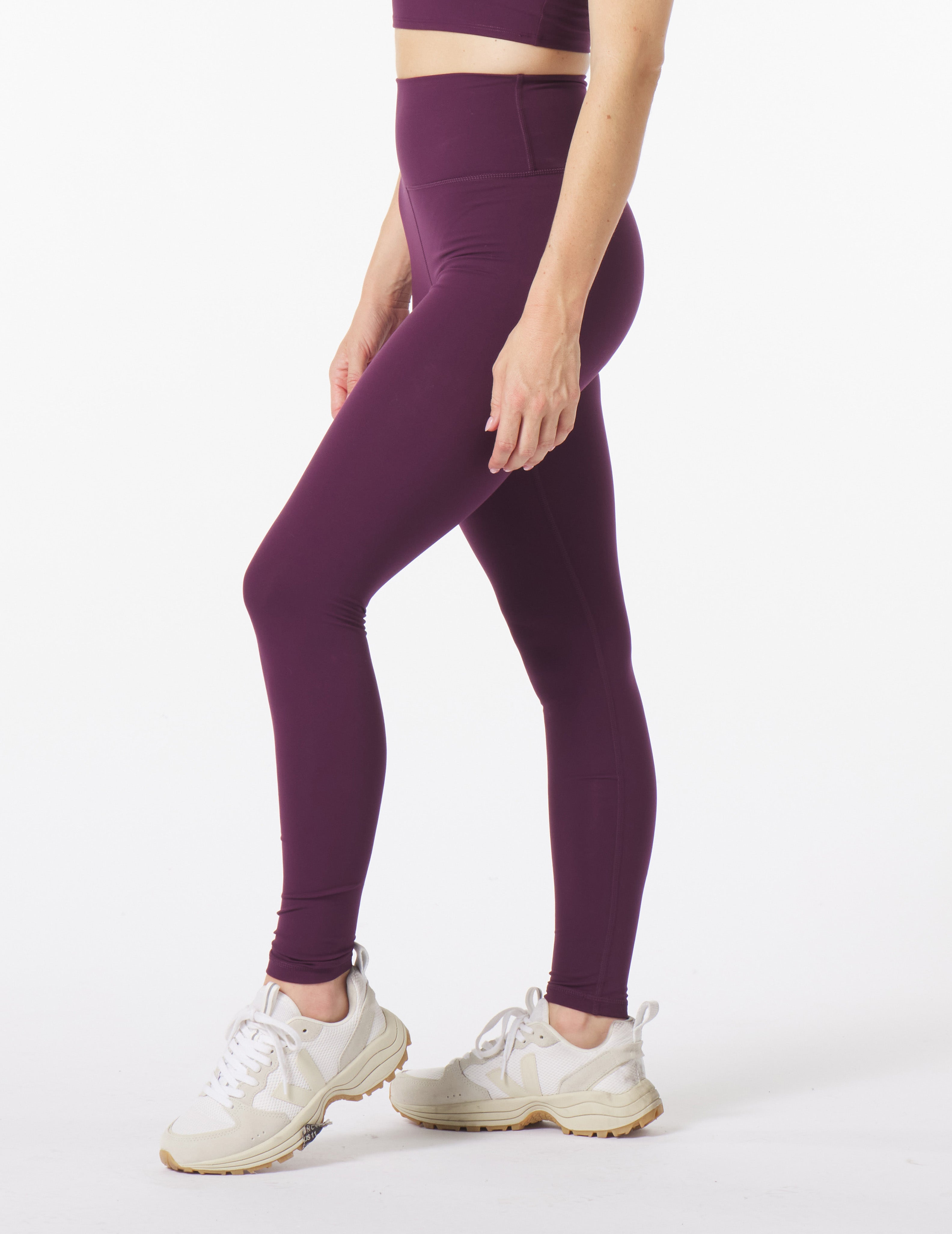 High Waist Pure Legging: Mulberry