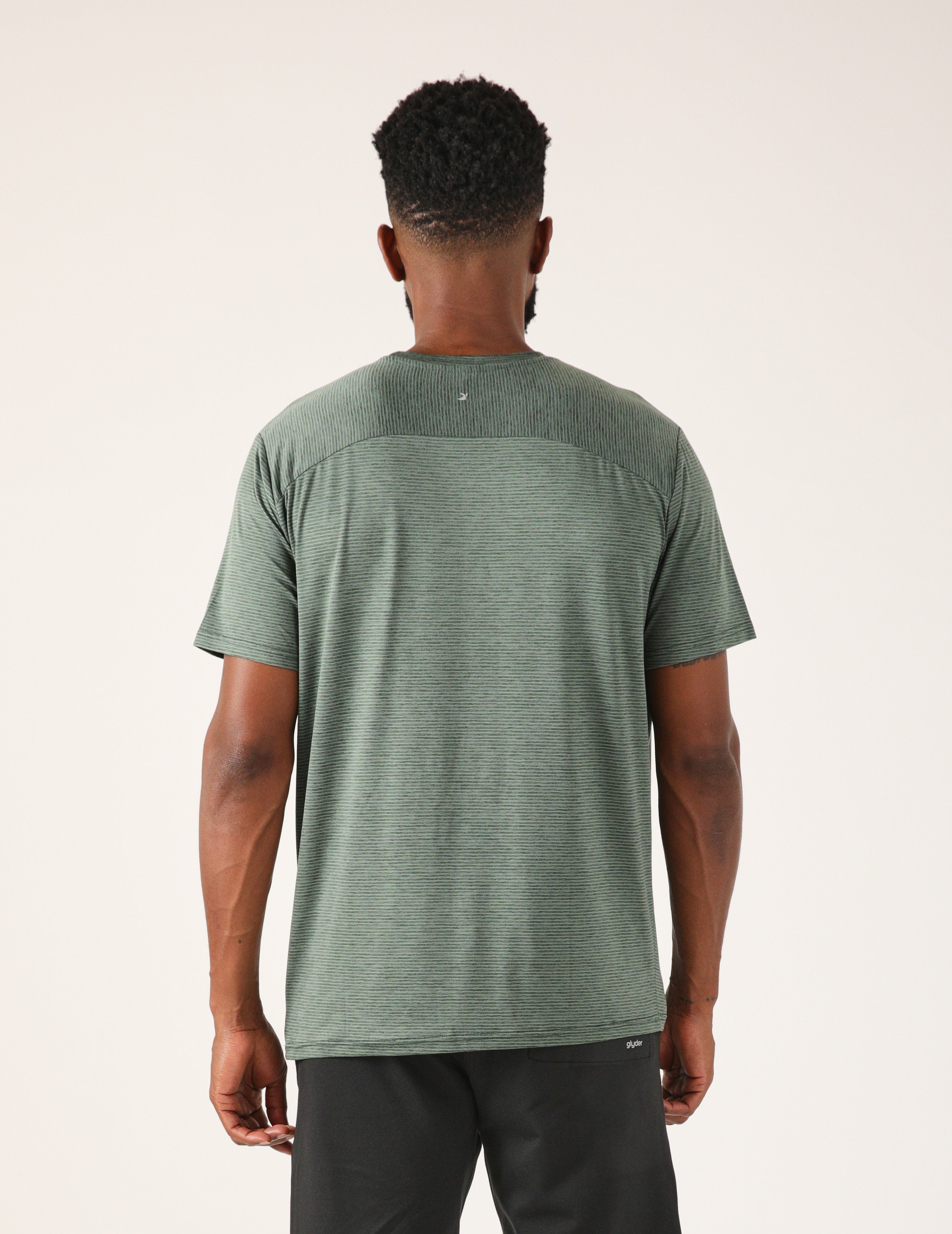 Salton 2.0 Short Sleeve: Smoky Basil Stripe