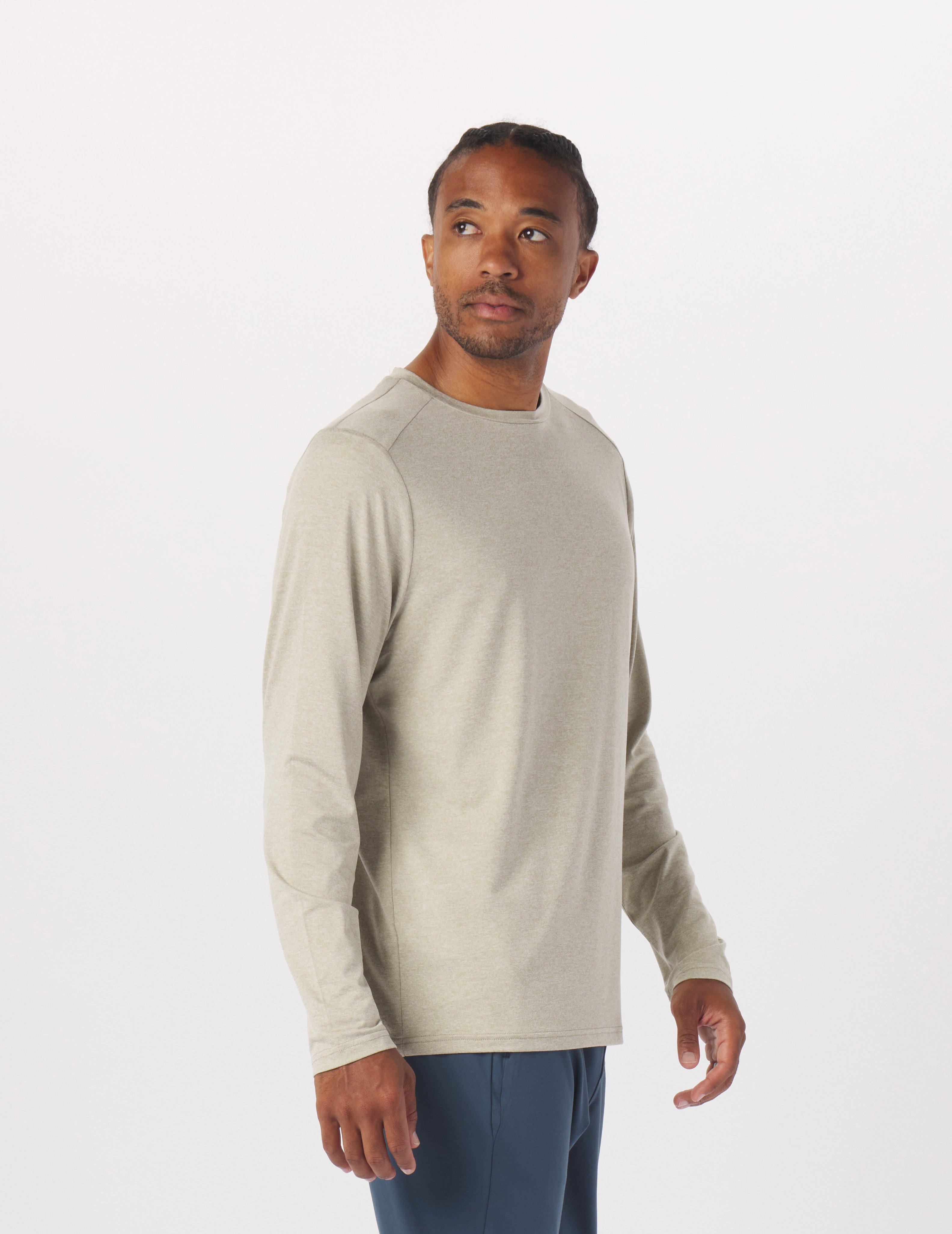Salton Long Sleeve: Linen Heather