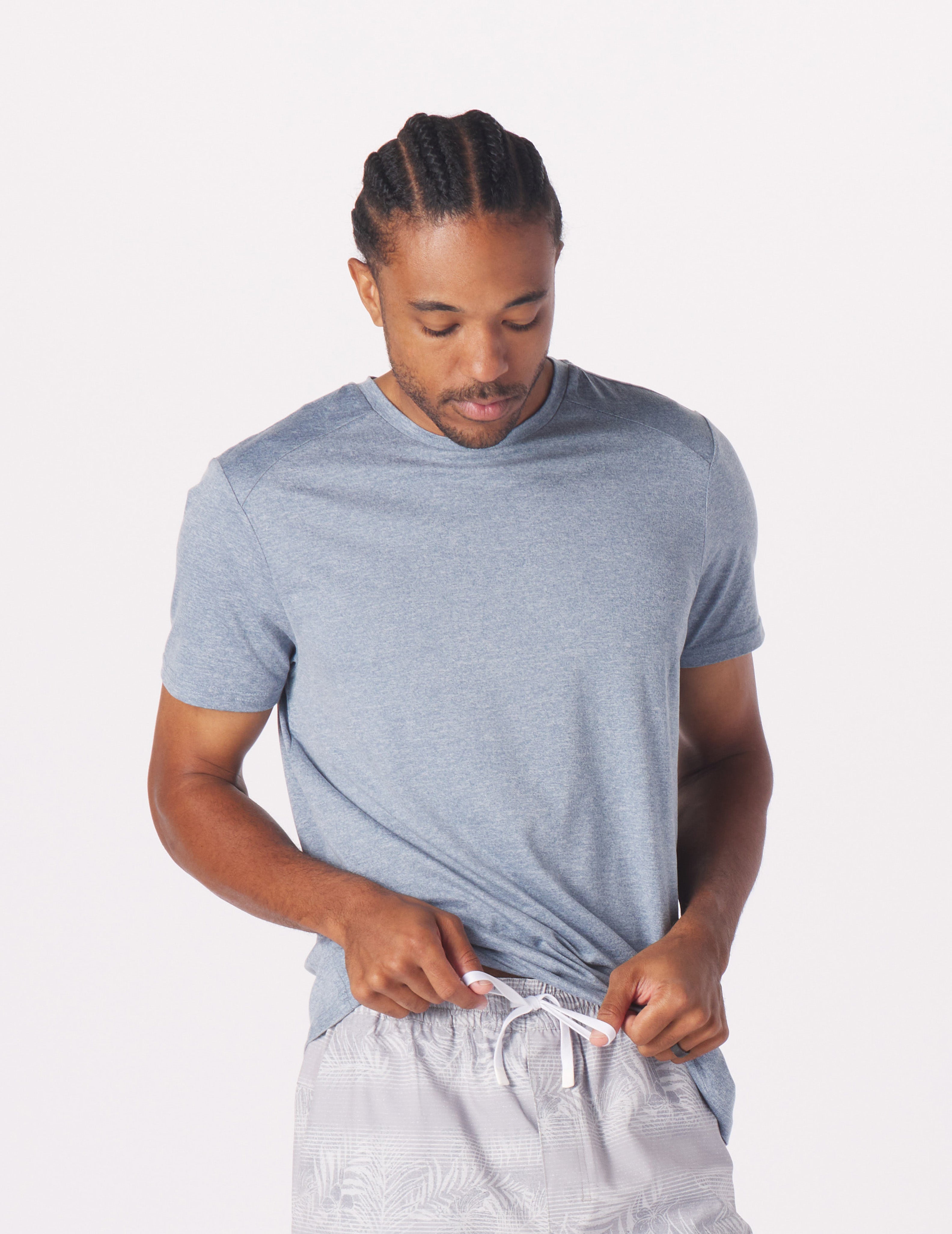 Salton Short Sleeve: Denim Blue