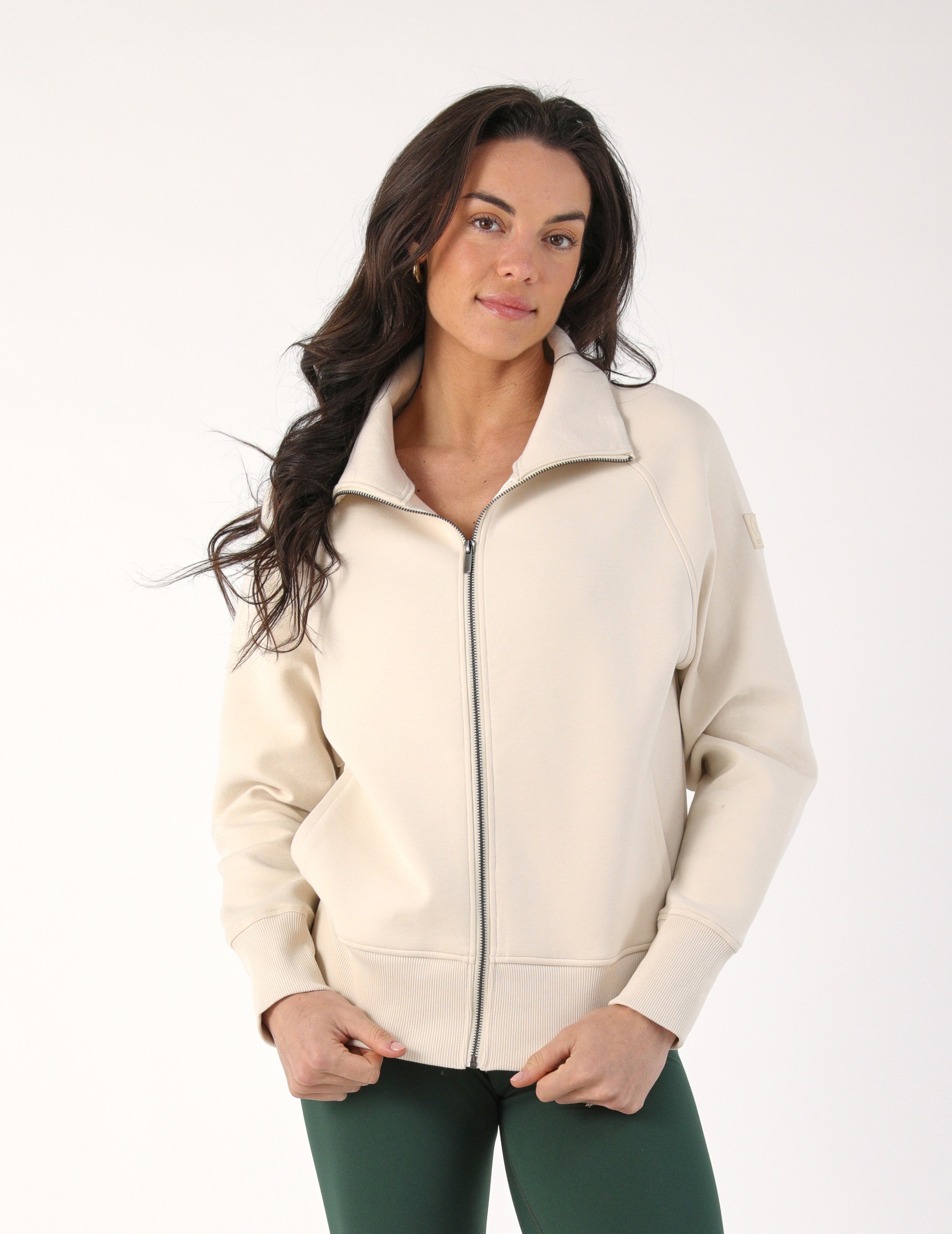 Scuba Full Zip: Oatmilk