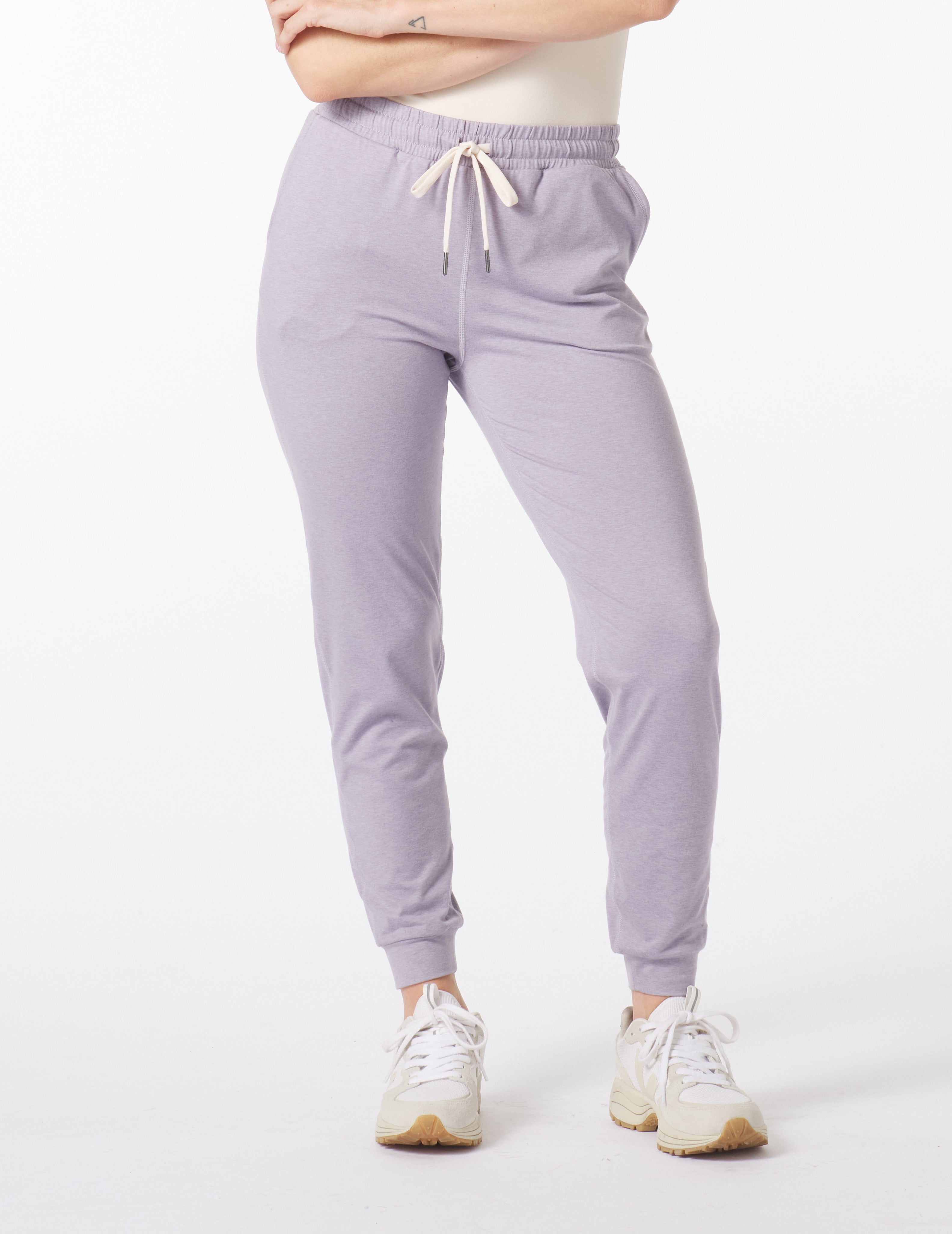 Serene Jogger: Dusty Lavender Marble