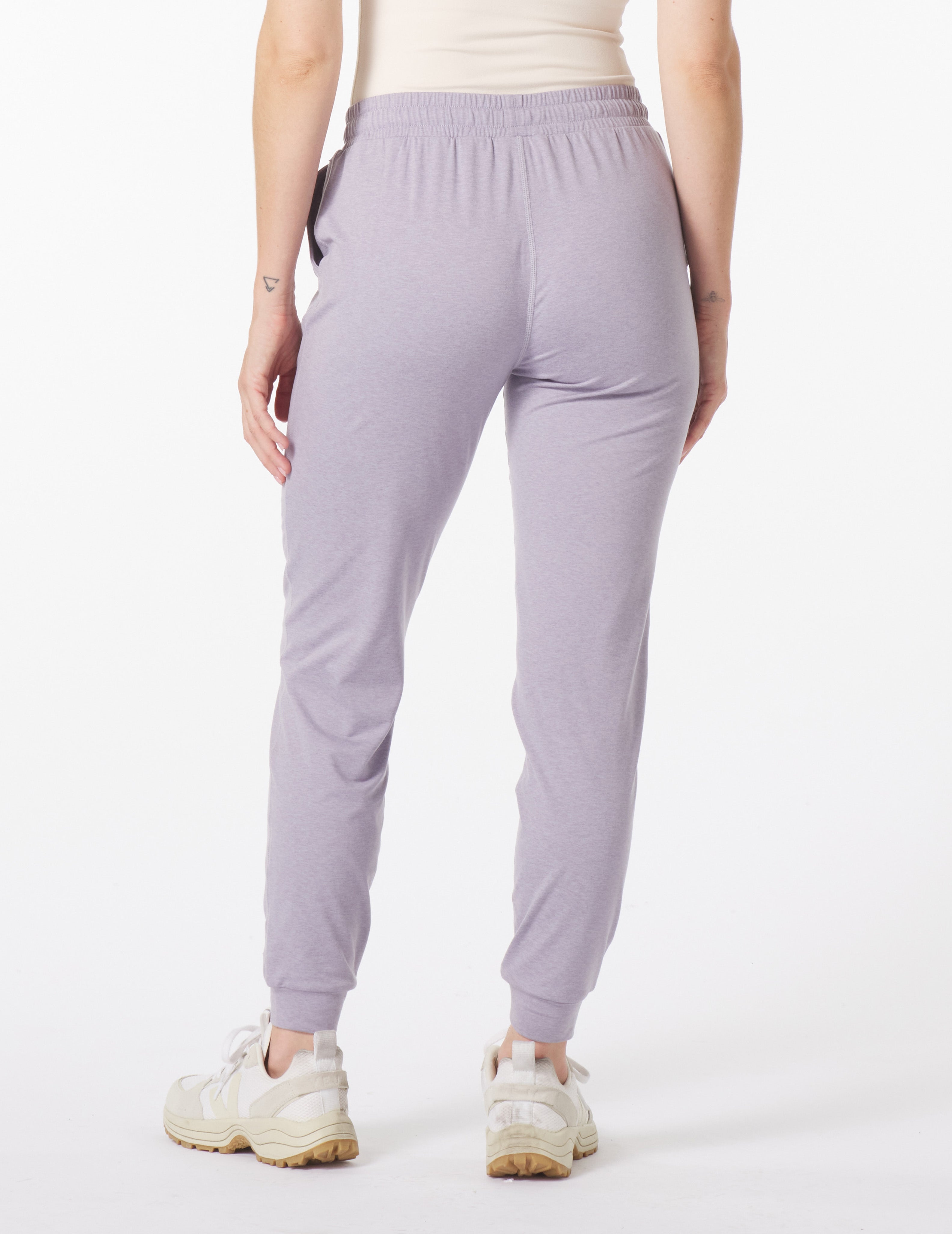 Serene Jogger: Dusty Lavender Marble
