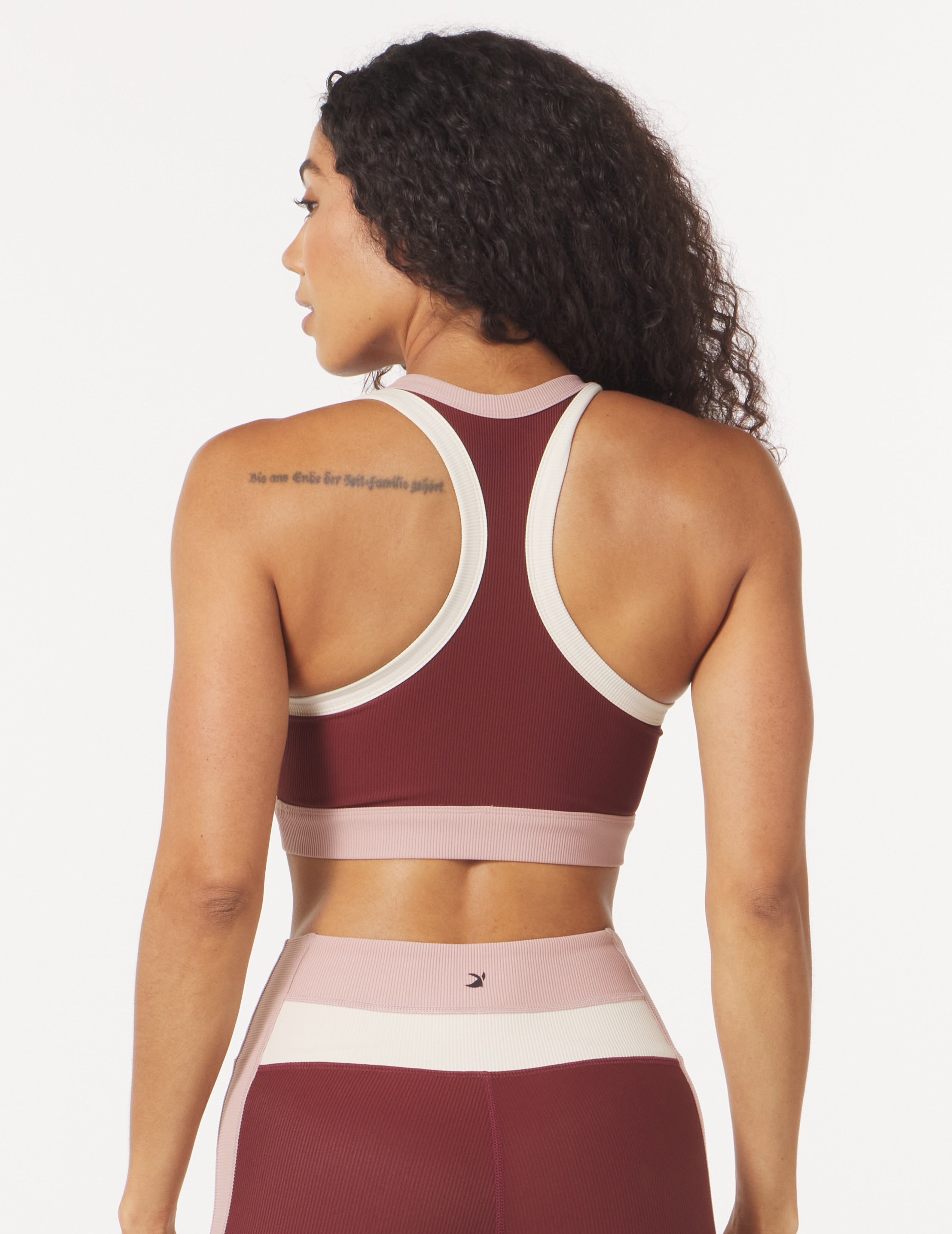 Socialite Bra: Chestnut/Oatmilk/Adobe Rose