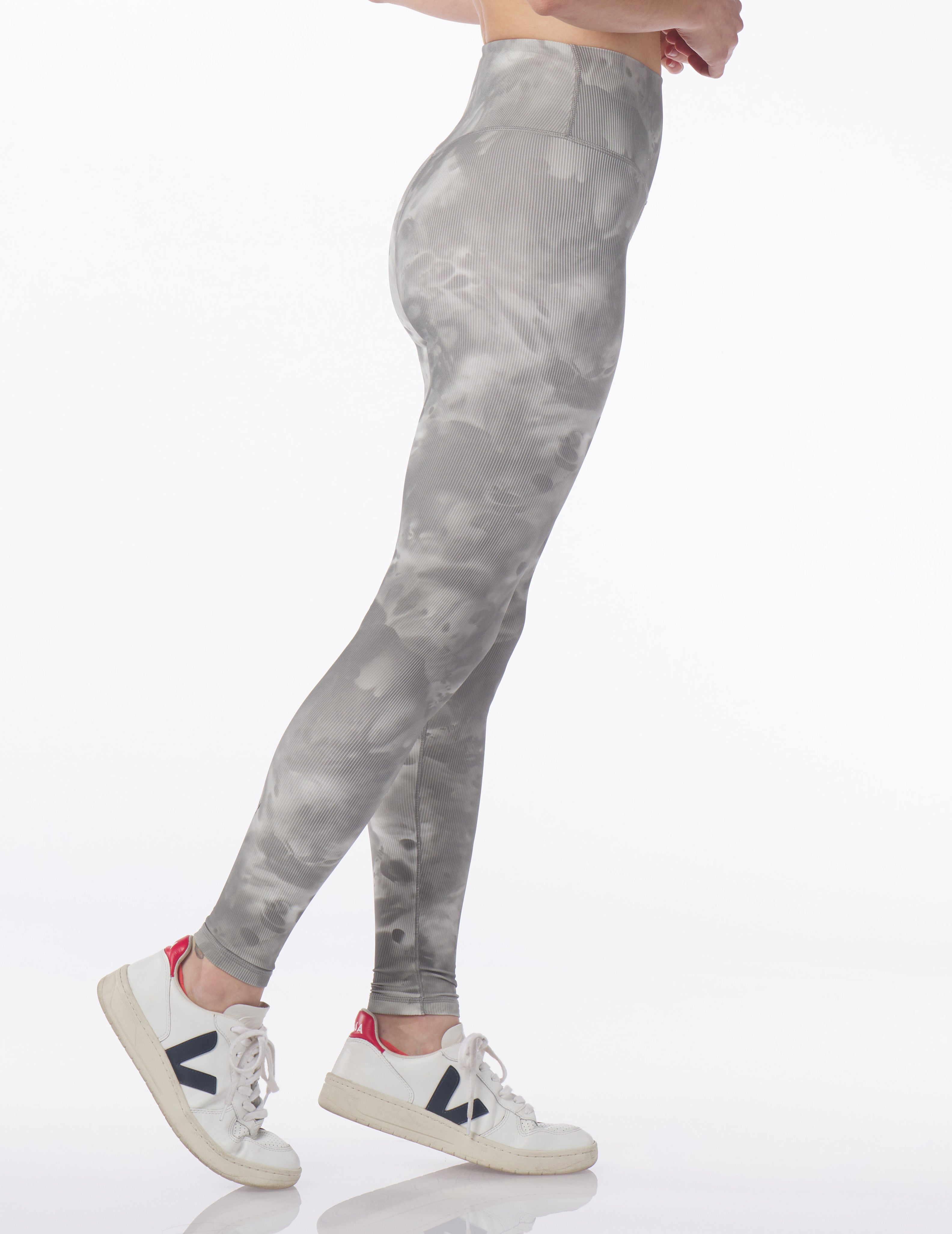 Sultry Legging: Silver Fog Lava Dye