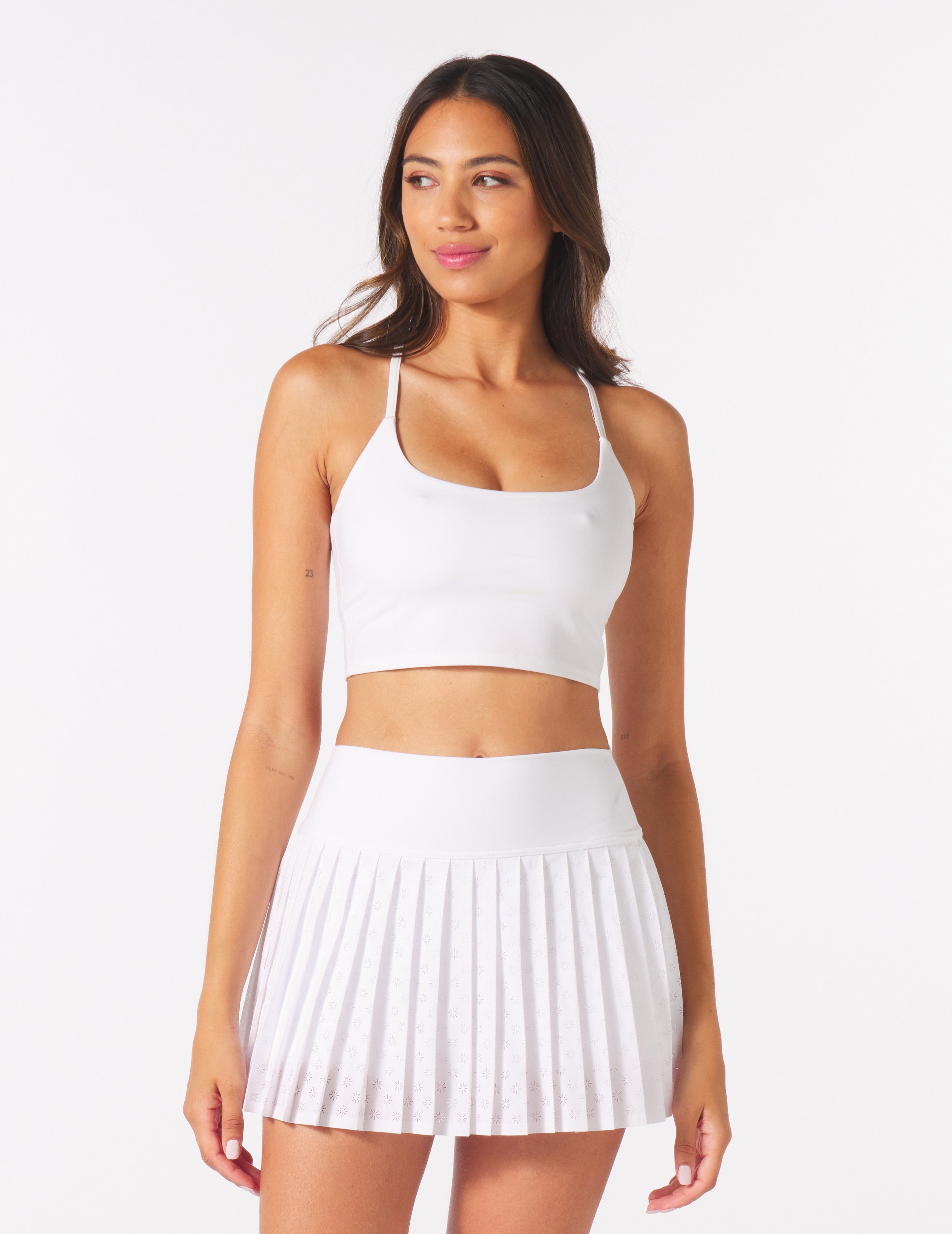 Laser Cut Sunrise Skirt: White – Glyder