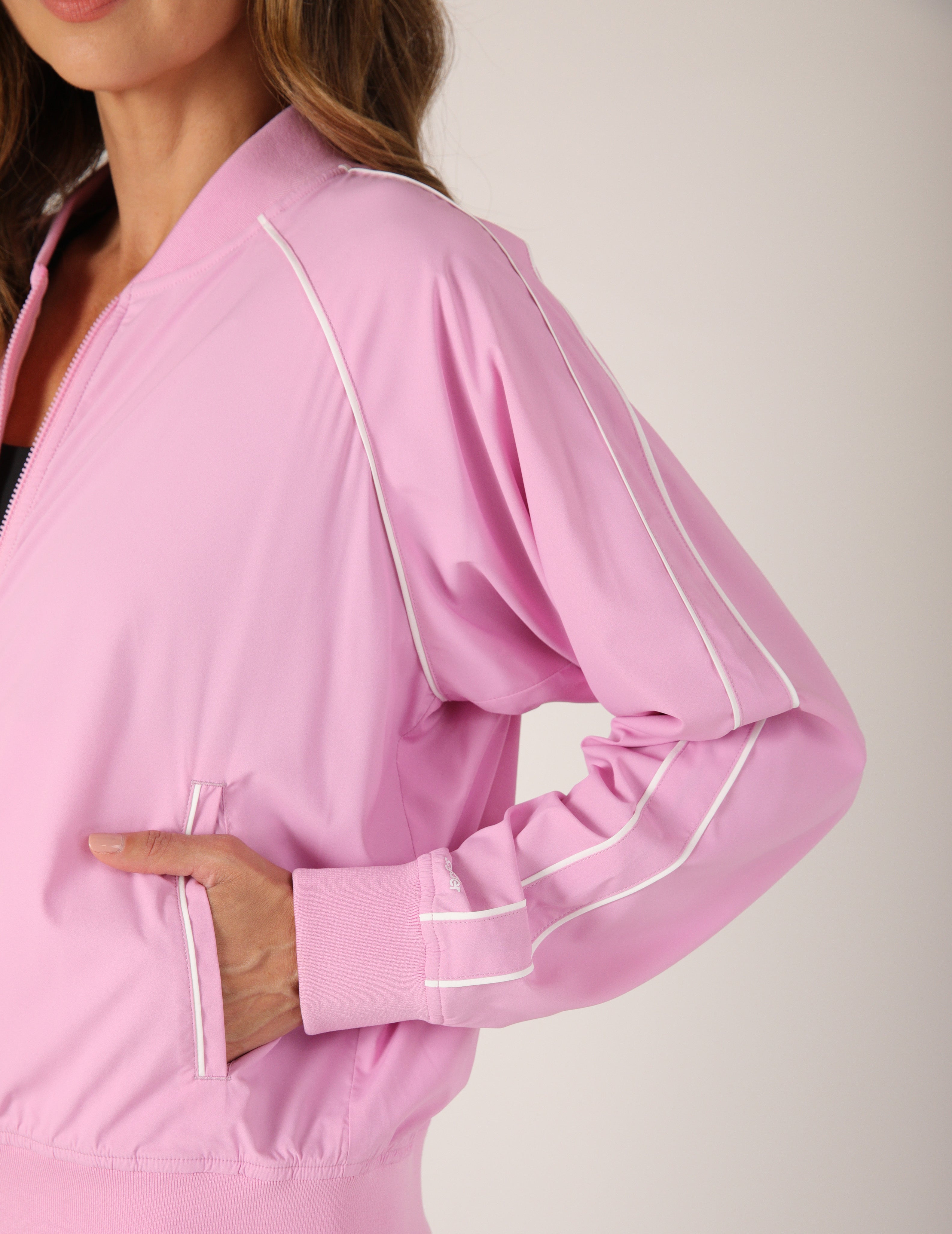 Track Mode Jacket: Wild Orchid/White