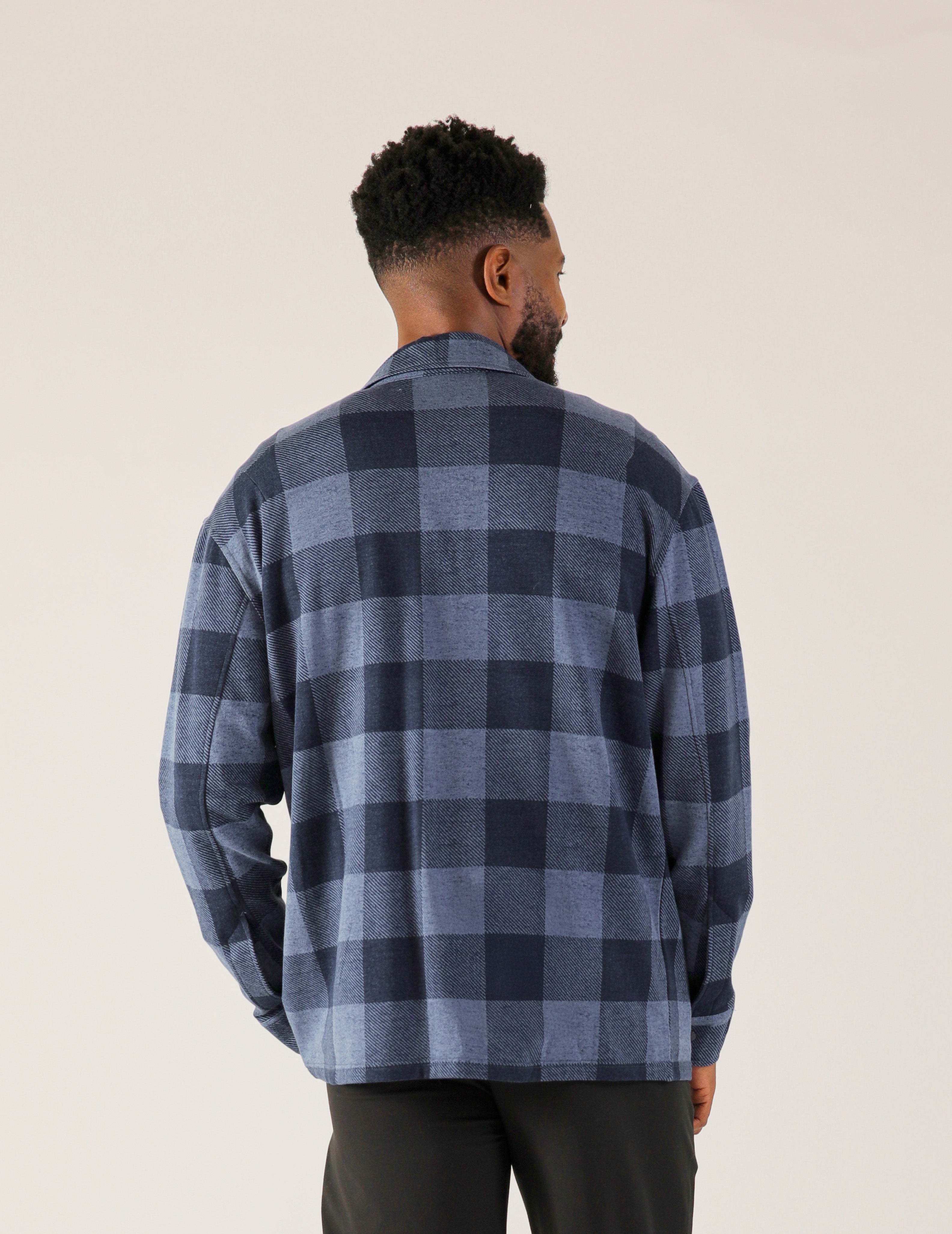 Trek Shirt: Navy Hudson Plaid