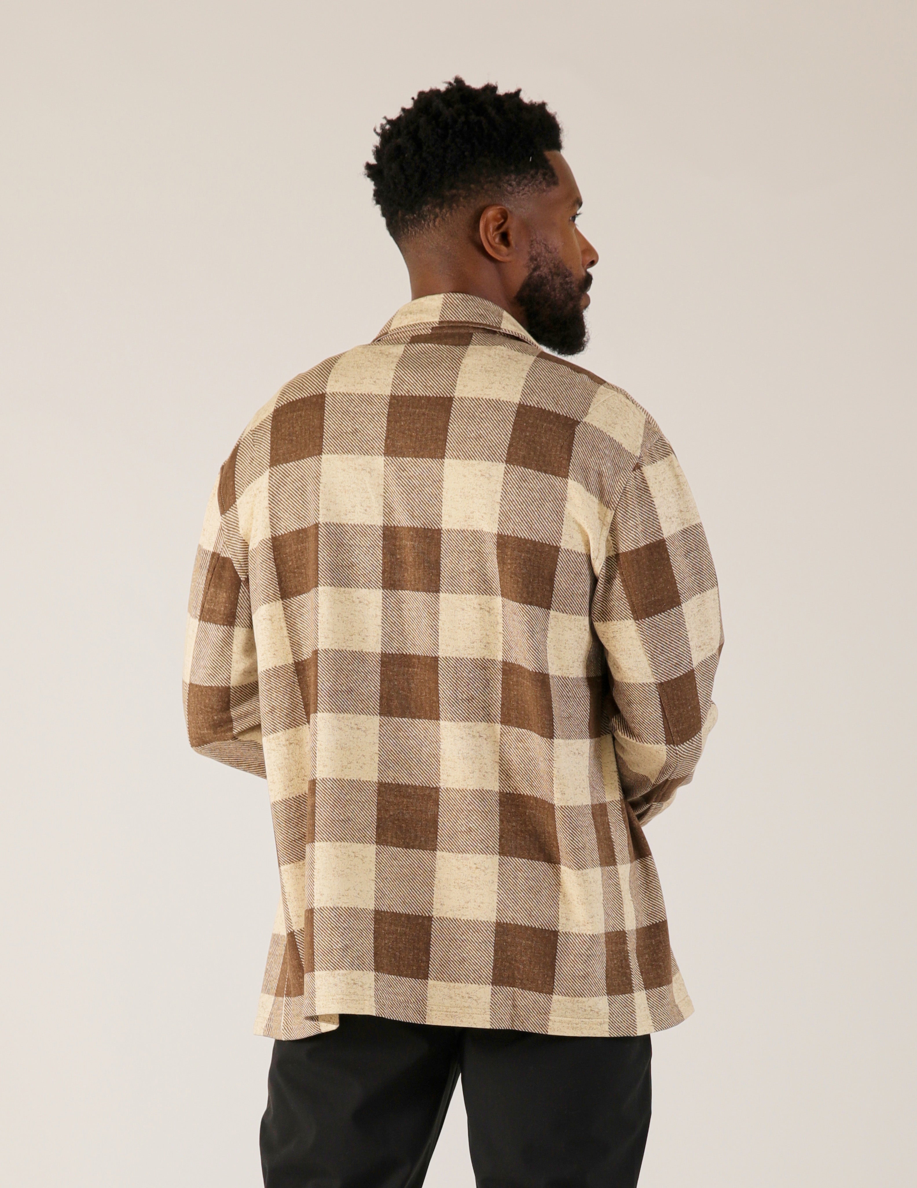 Trek Shirt: Chocolate Buffalo Plaid