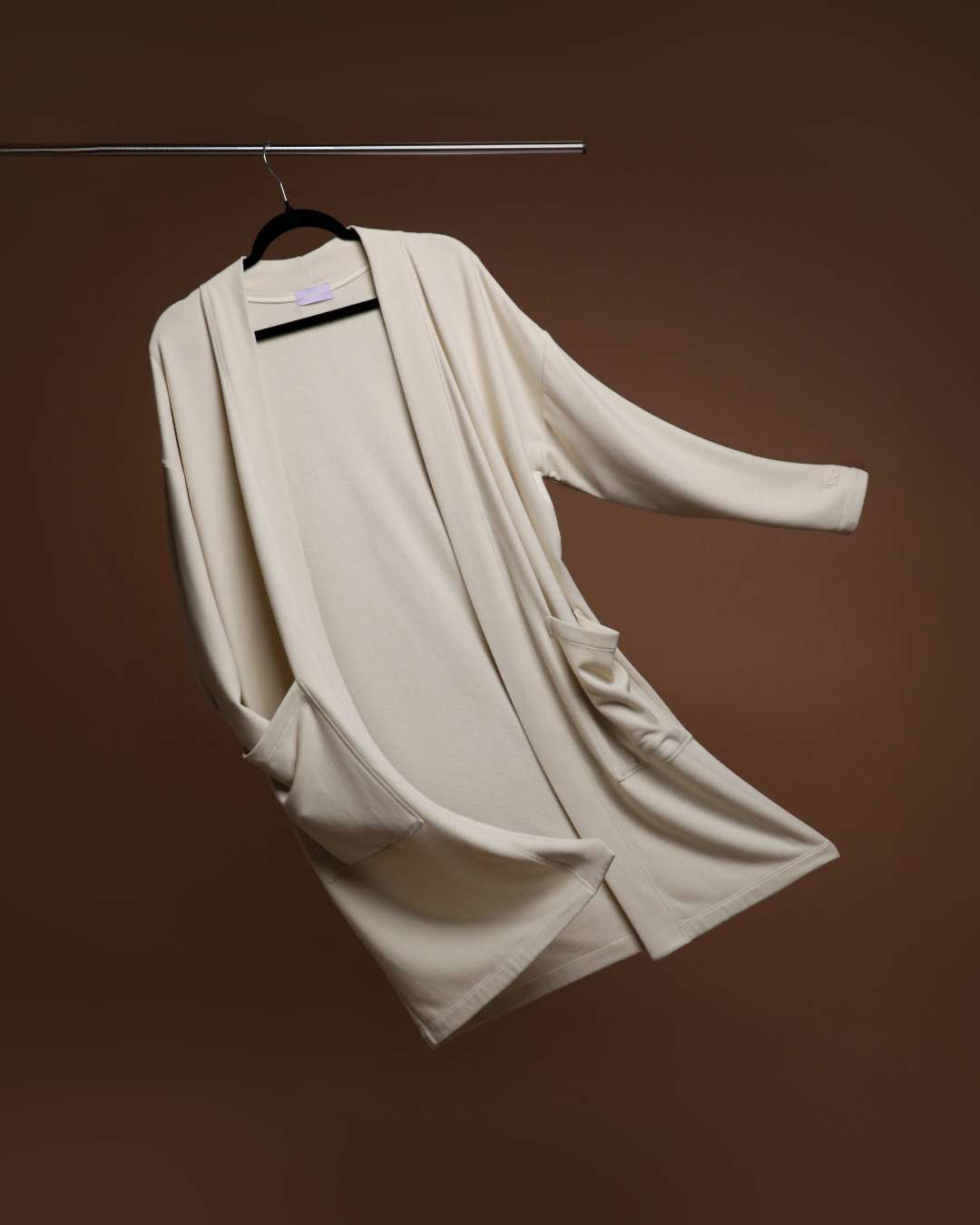 Luxury Cardigan: Oatmilk