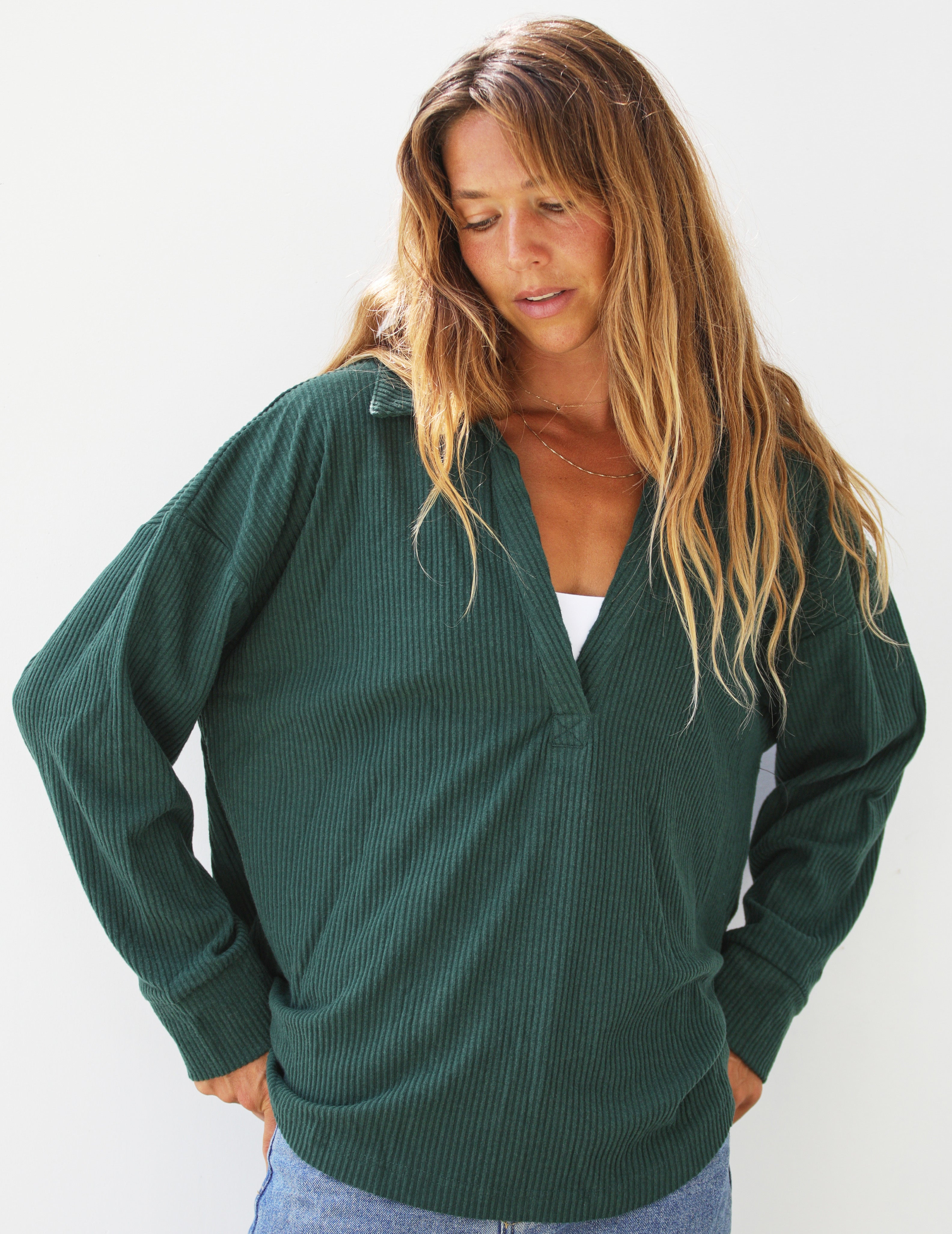 Valley Rib Polo: Forest