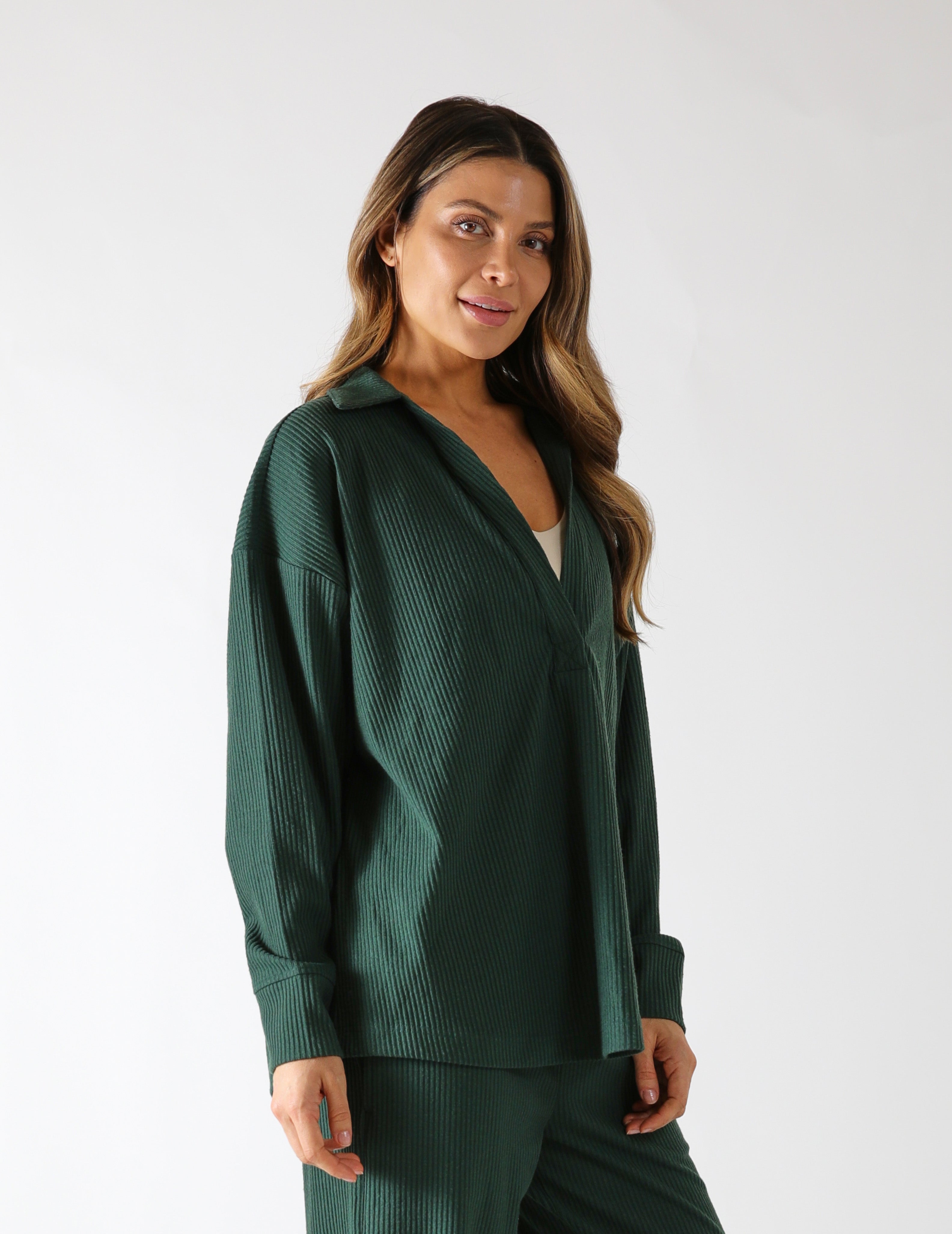 Valley Rib Polo: Forest