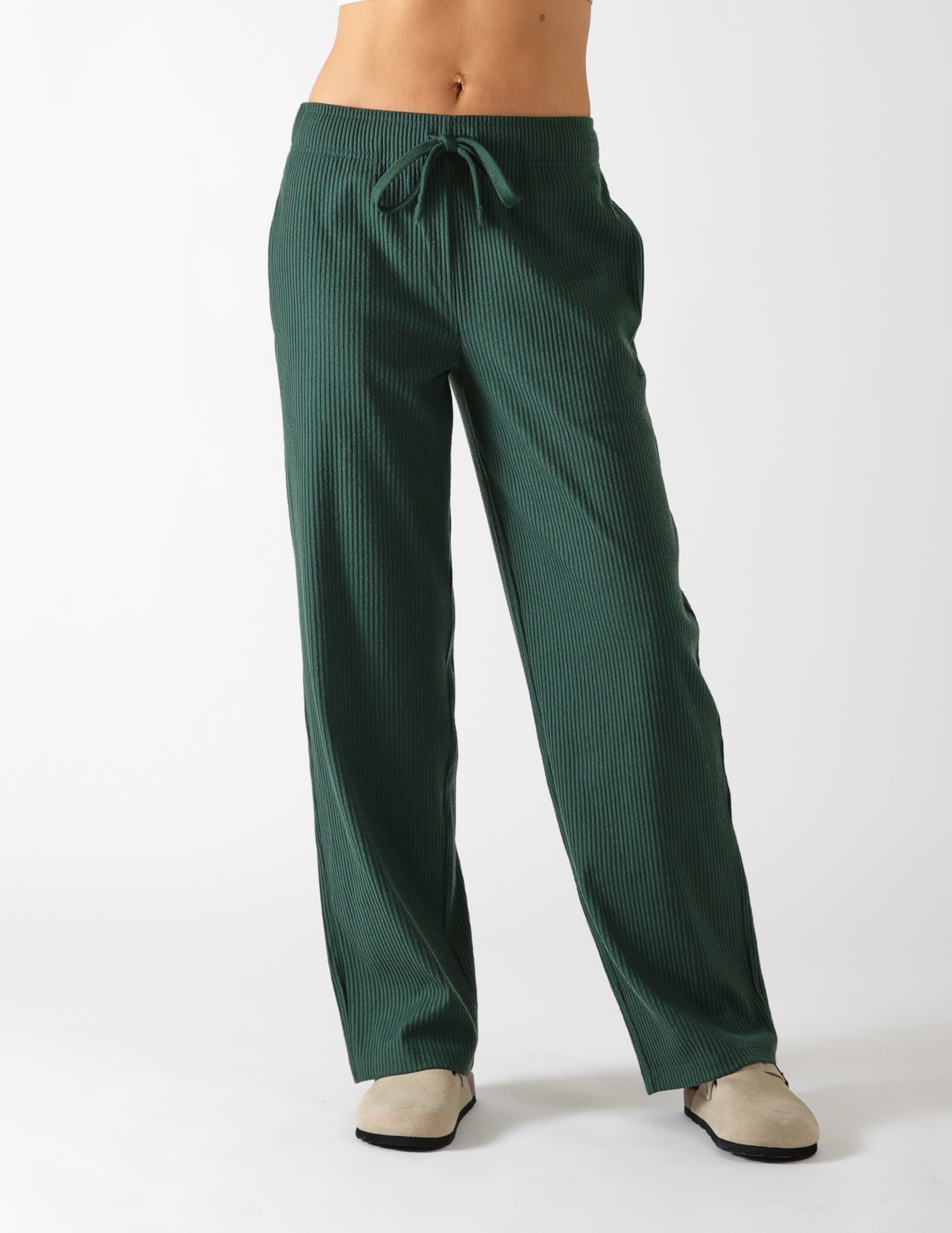 Valley Rib Straight Leg: Forest