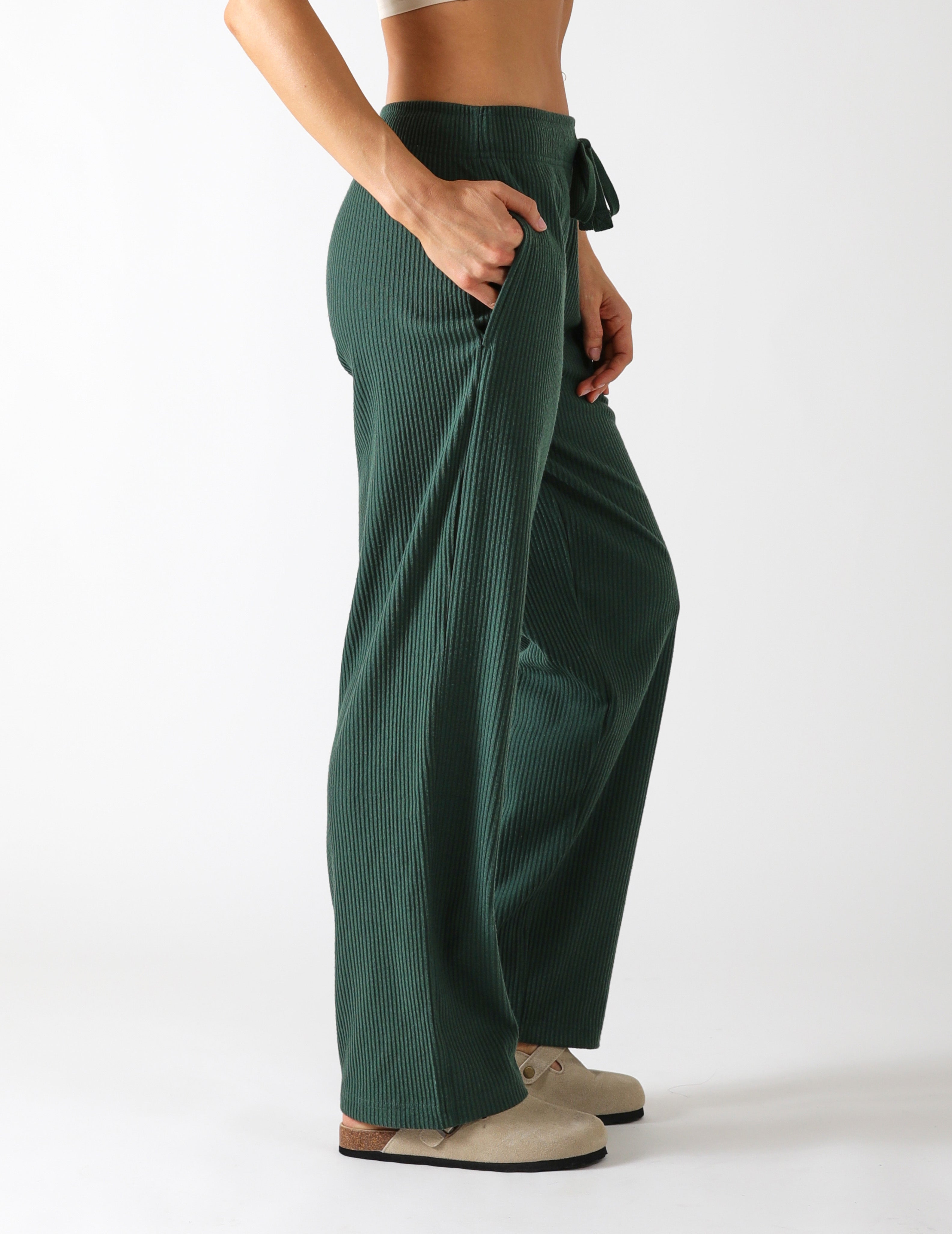 Valley Rib Straight Leg: Forest